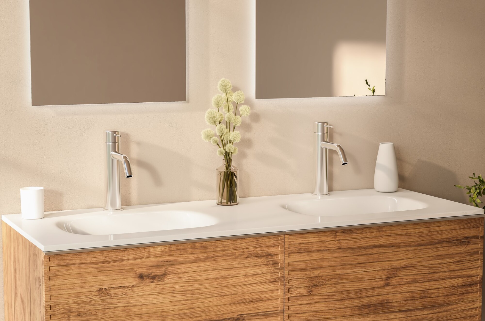 Fourniture et pose de meuble double vasque Sanijura