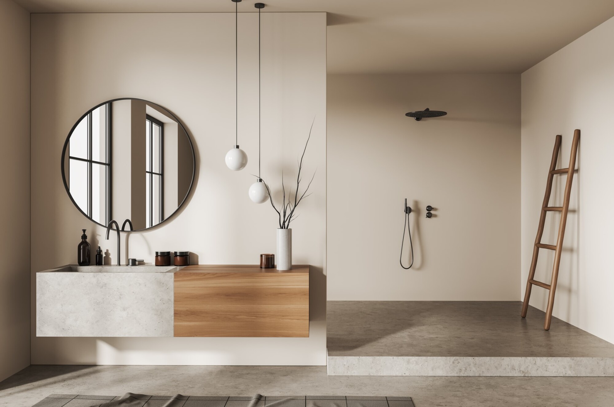 Fourniture et pose d'un meuble salle de bain de 121 à 150cm