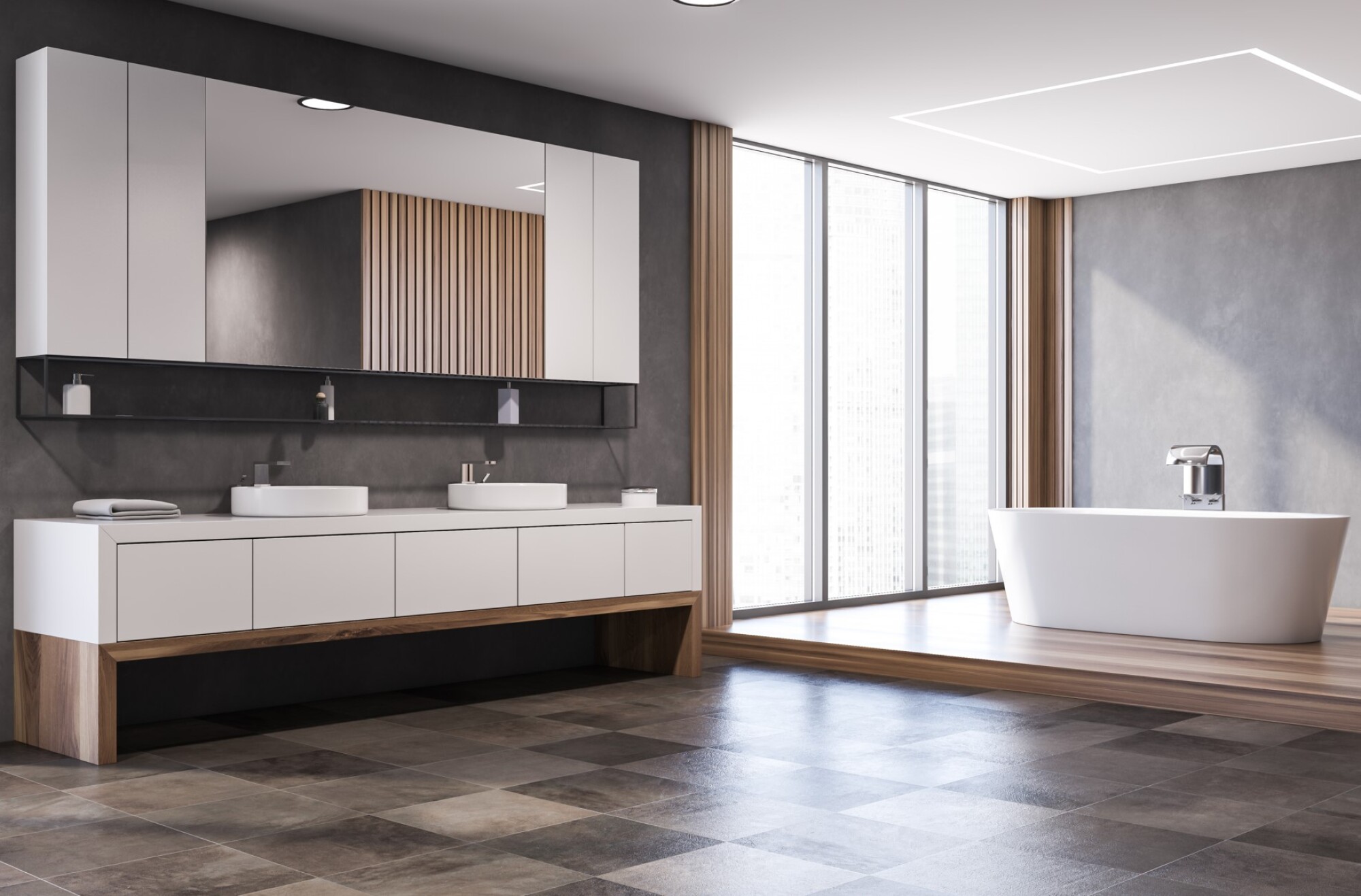 Meuble de salle de bain contemporaine