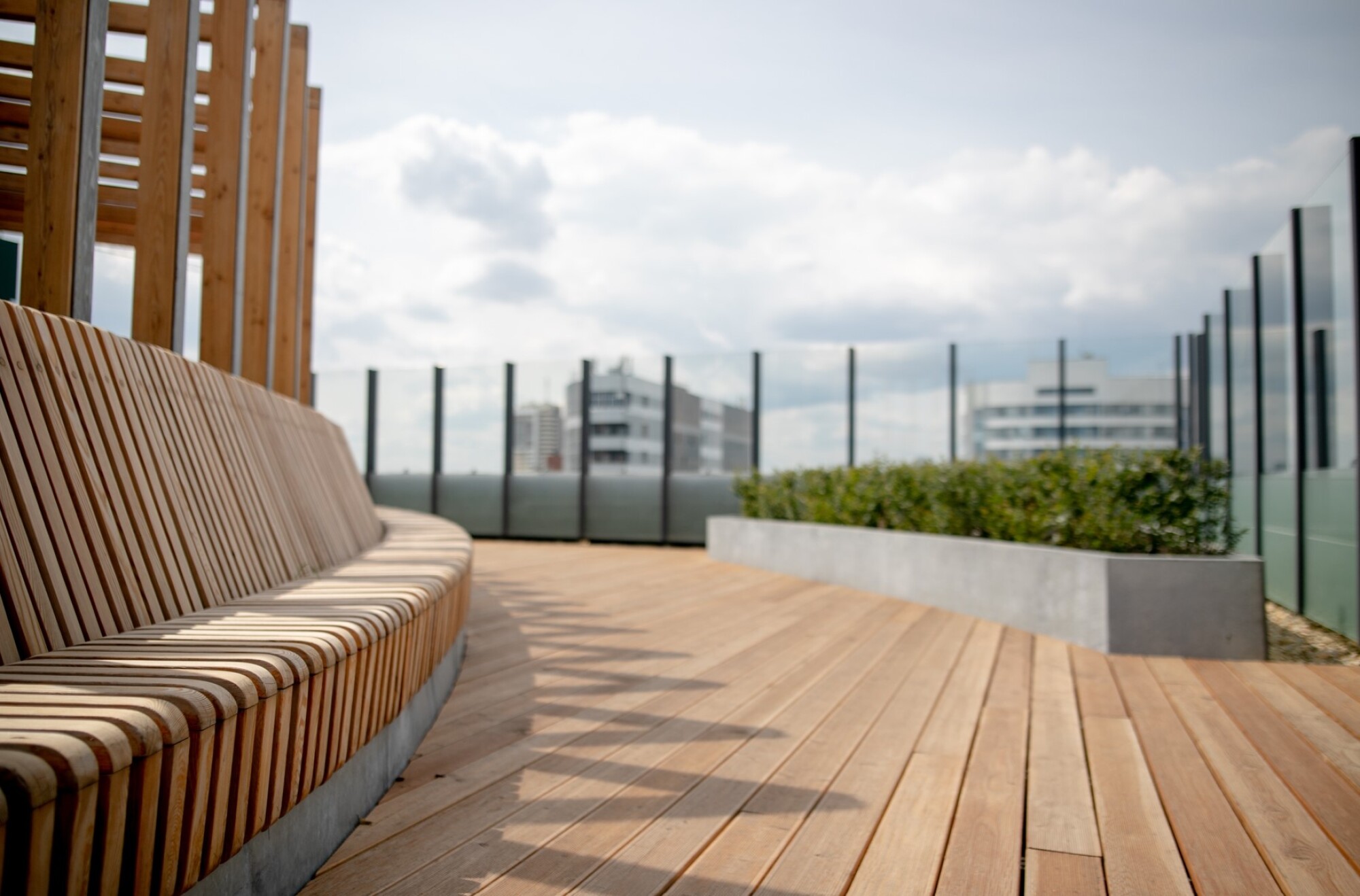 Garde corps de terrasse en verre