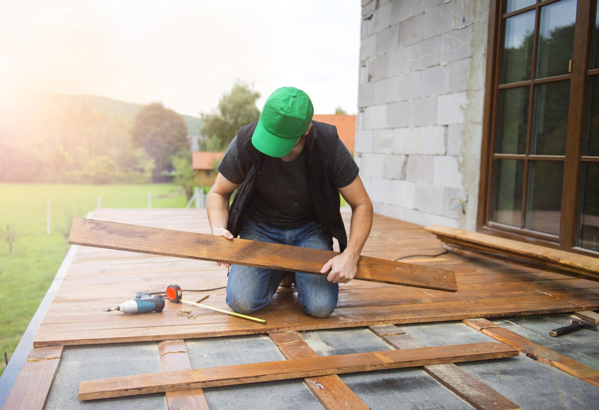 Installation de revêtement extérieur