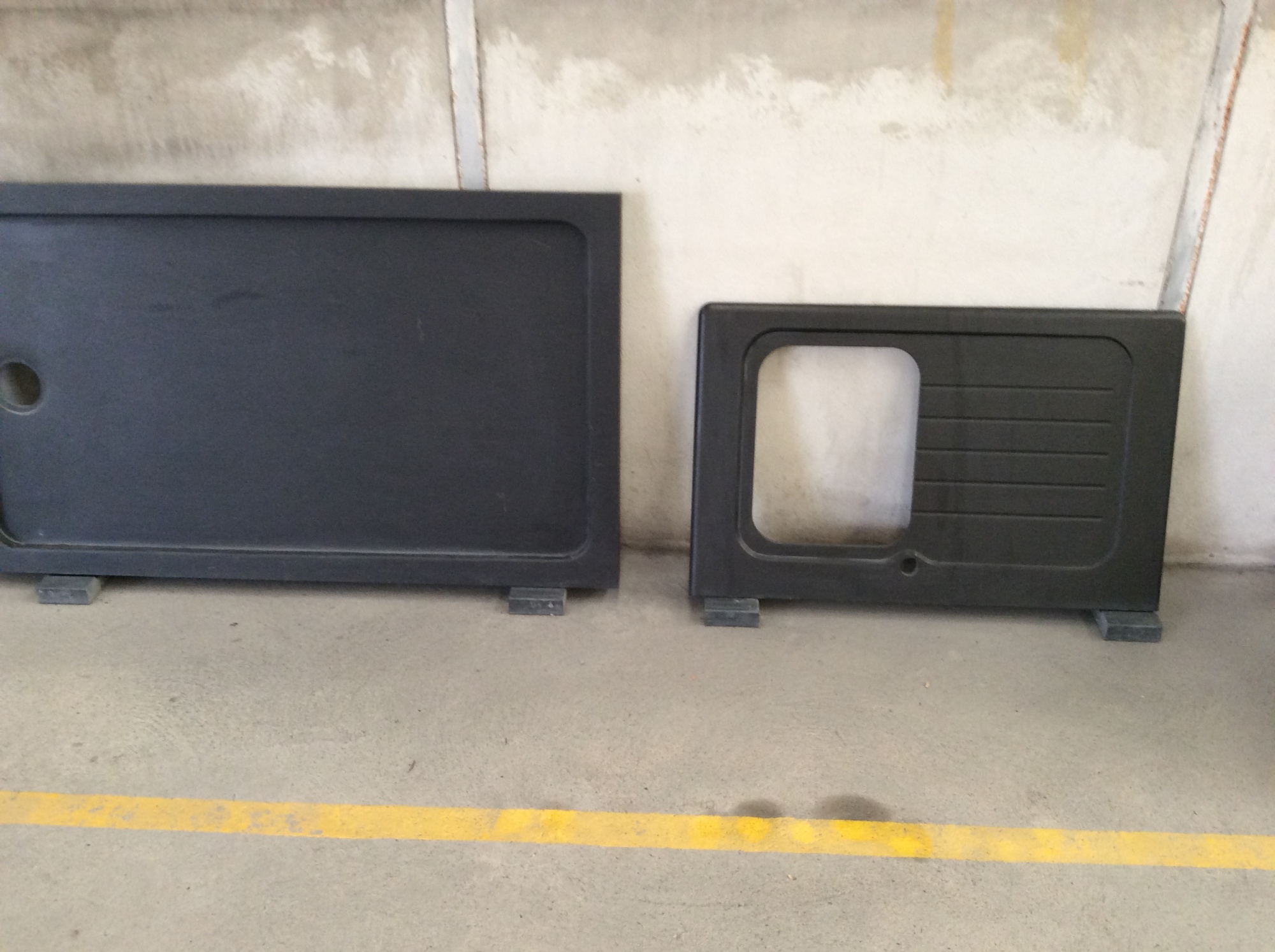 Plan de travail en ardoise noir