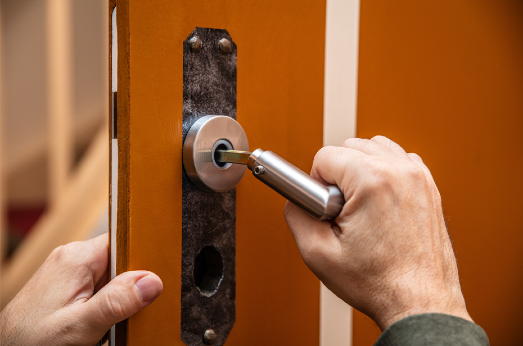 Pose de double cylindre