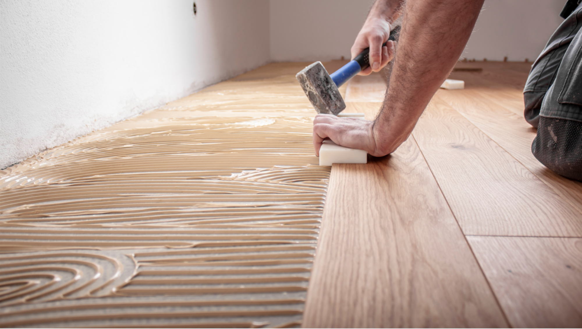 Pose de planchers stratifiés