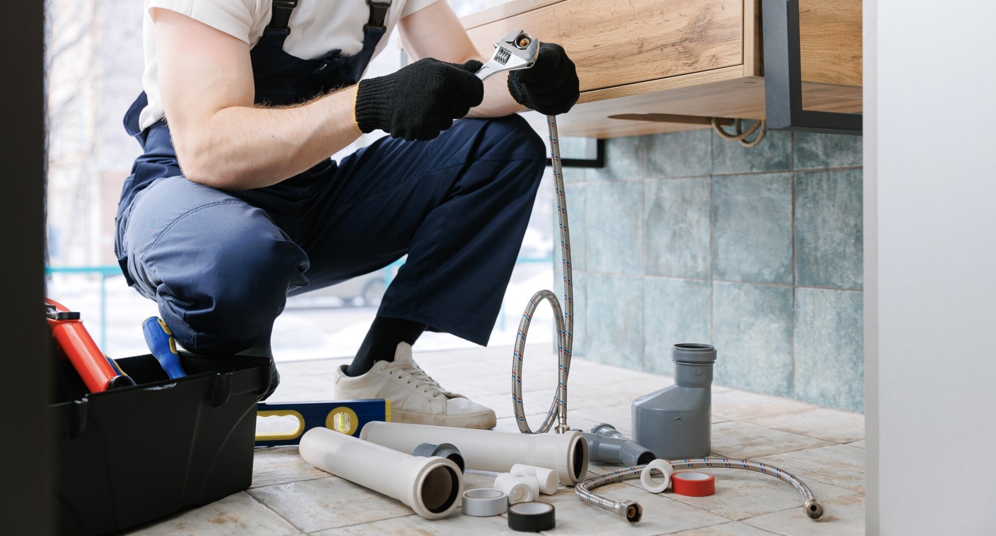 Raccordement tuyauterie pour vasque