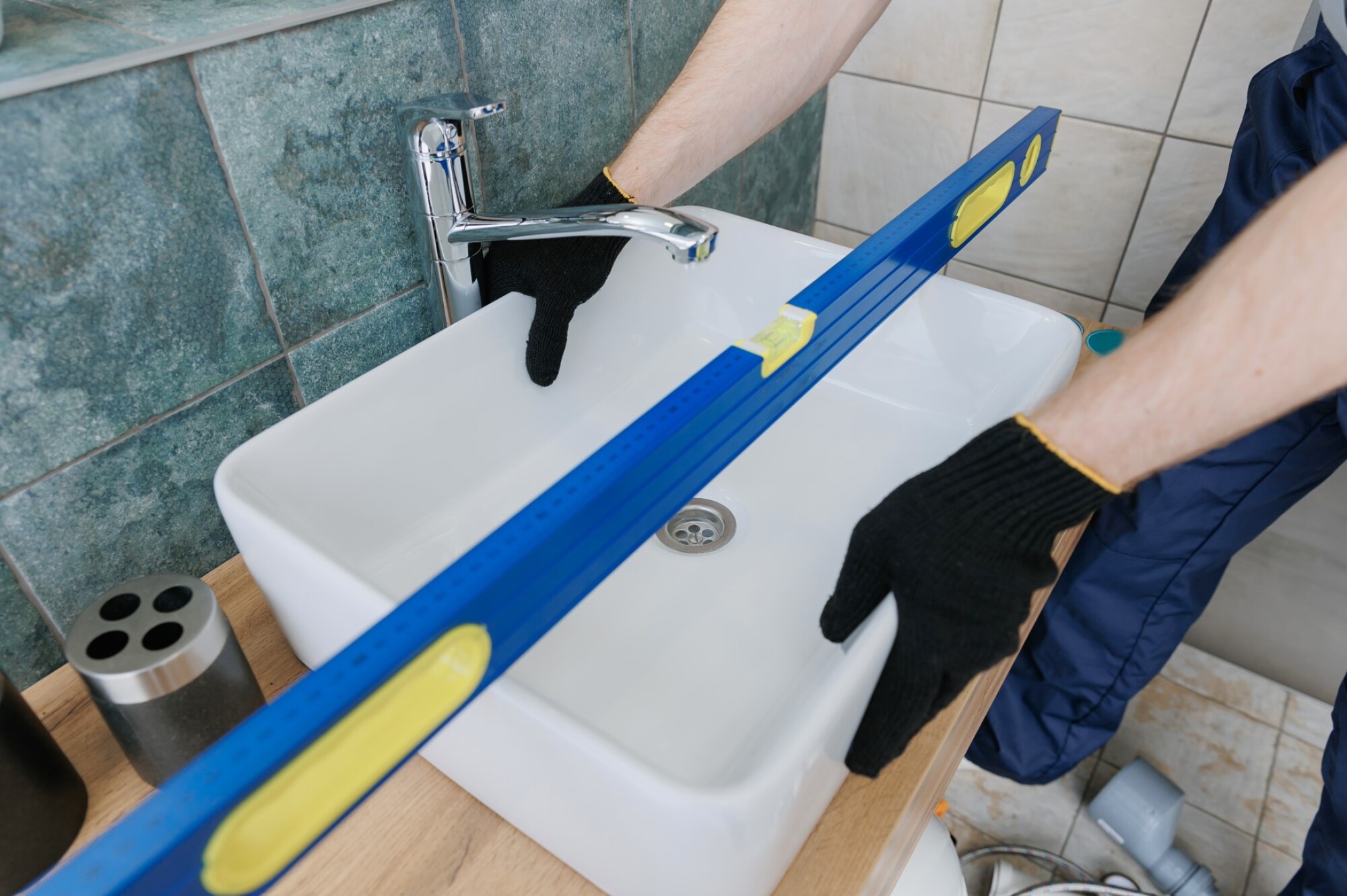 Réglage niveau lavabo