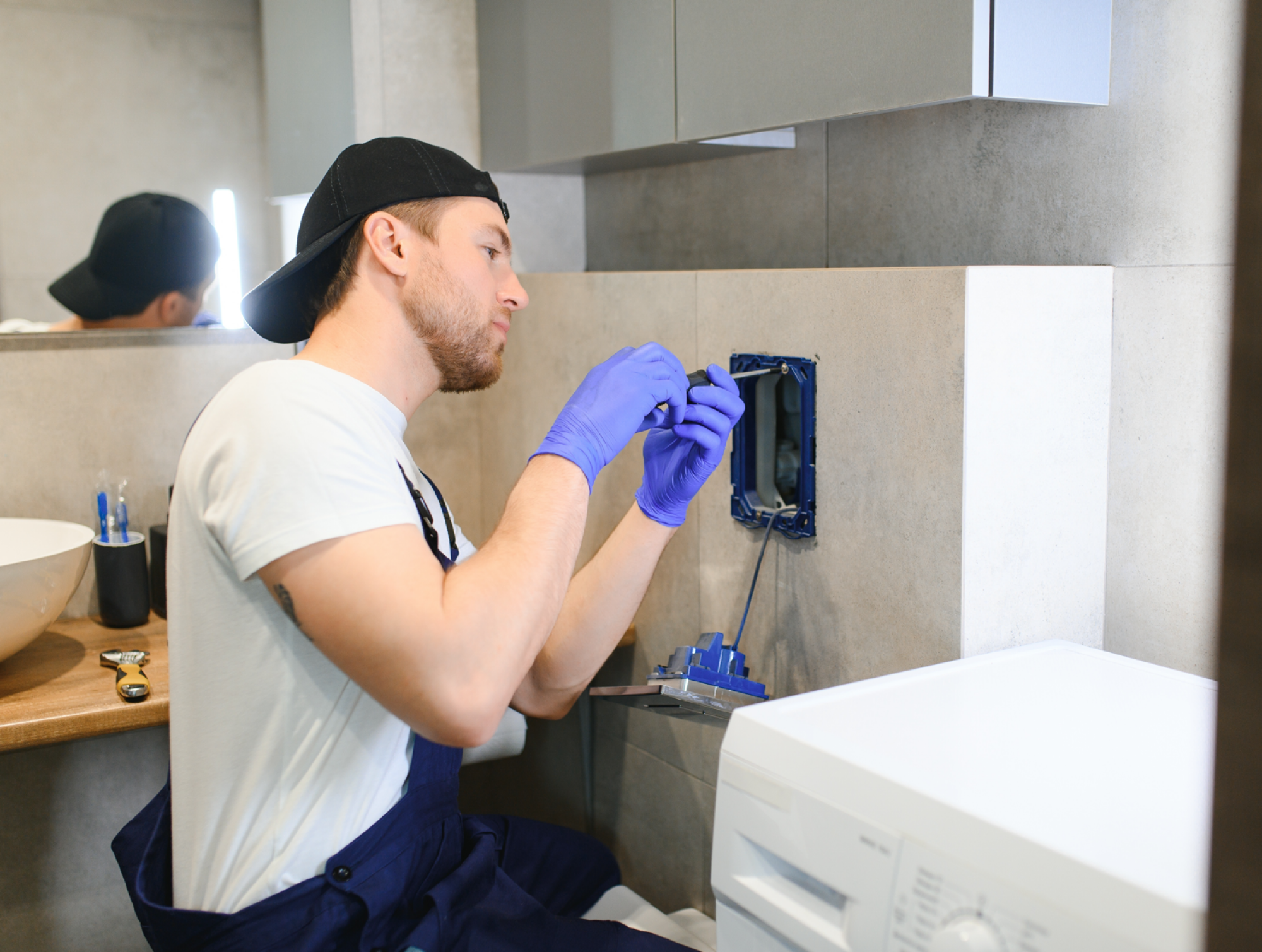 Remplacement d'une plaque de commande WC