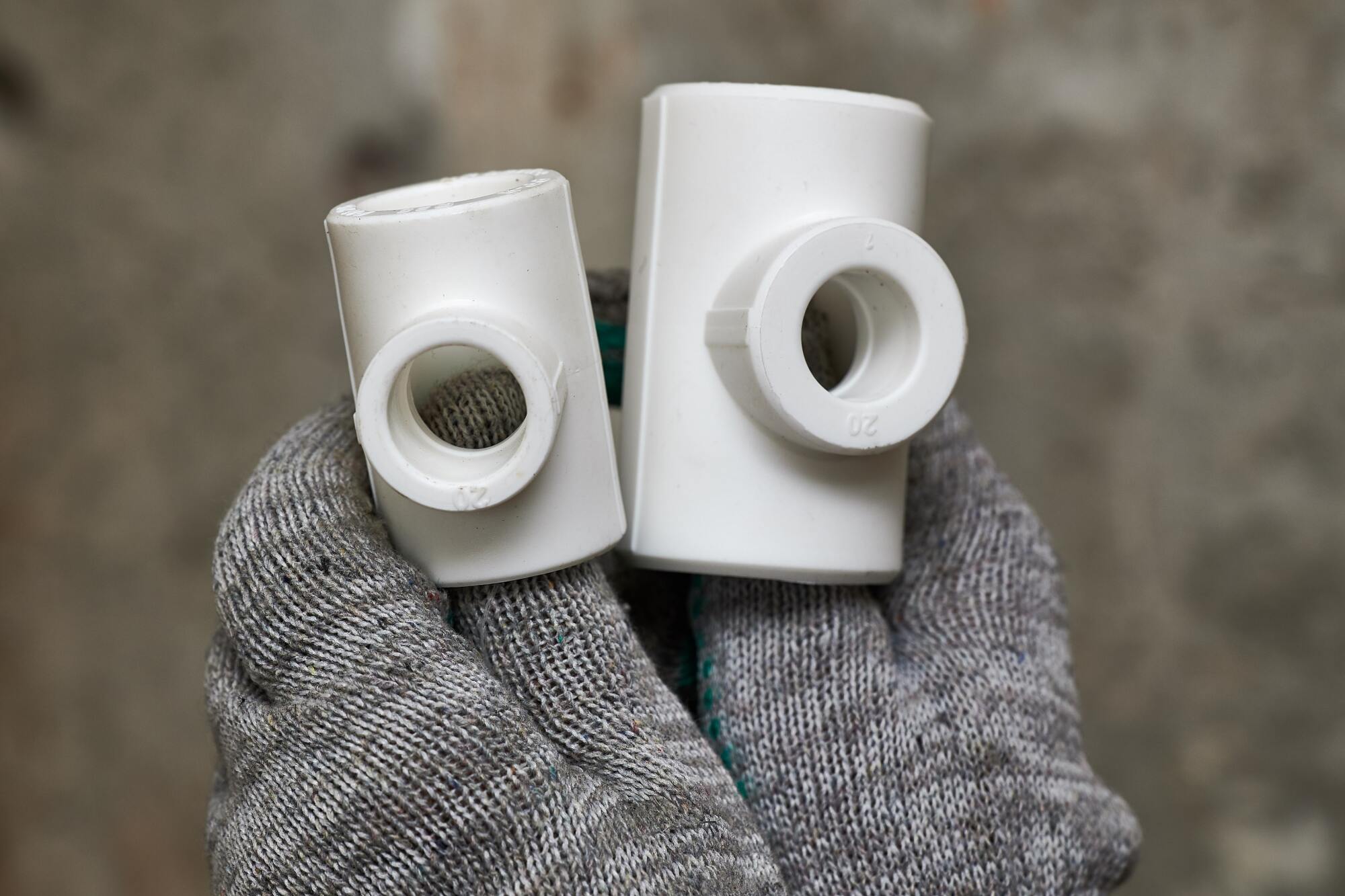 Pose de manchons PVC