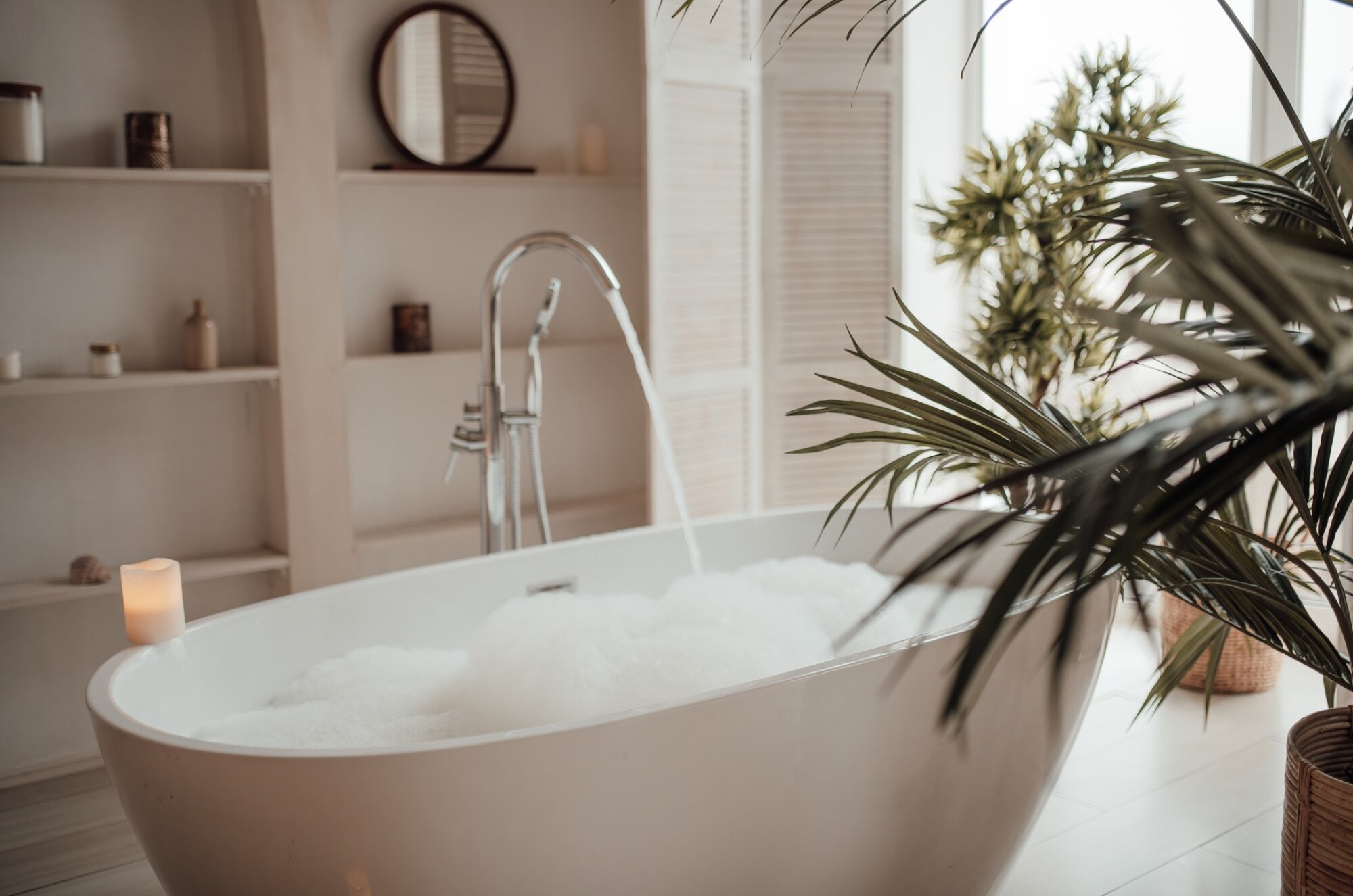 Pose et fourniture de baignoire ovale