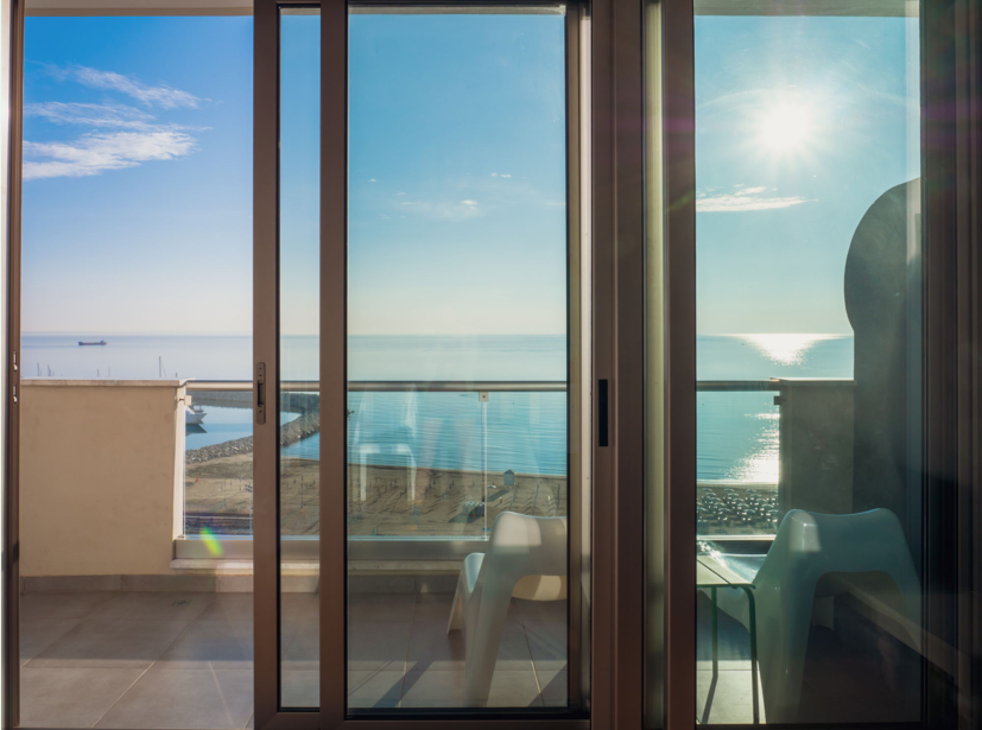 Installation de baie vitrée coulissante