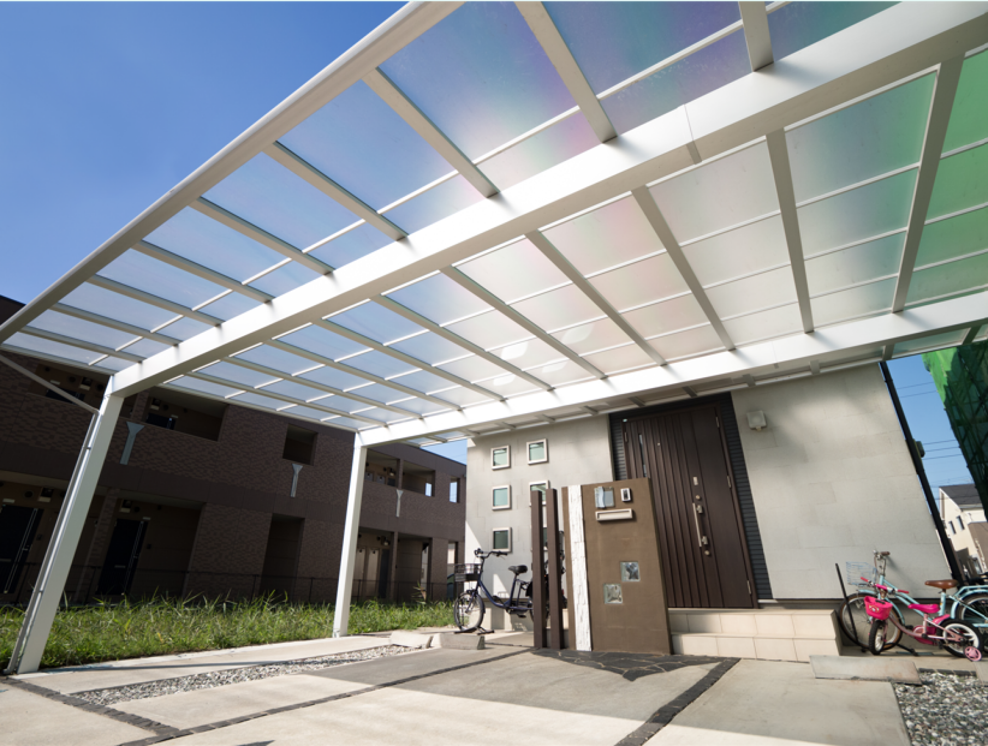 Installation de carport pour vélos