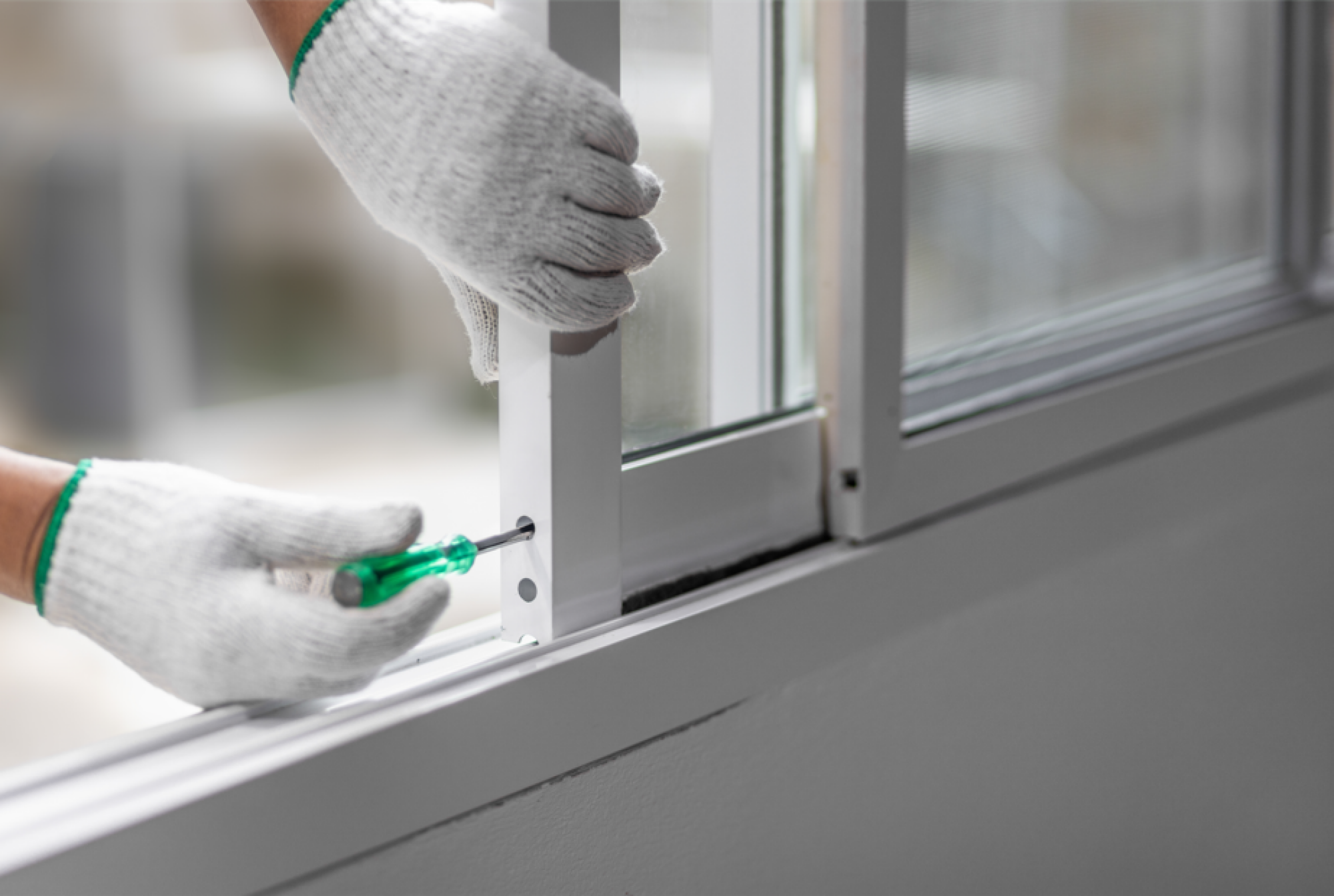 Réparation de fenêtre coulissante