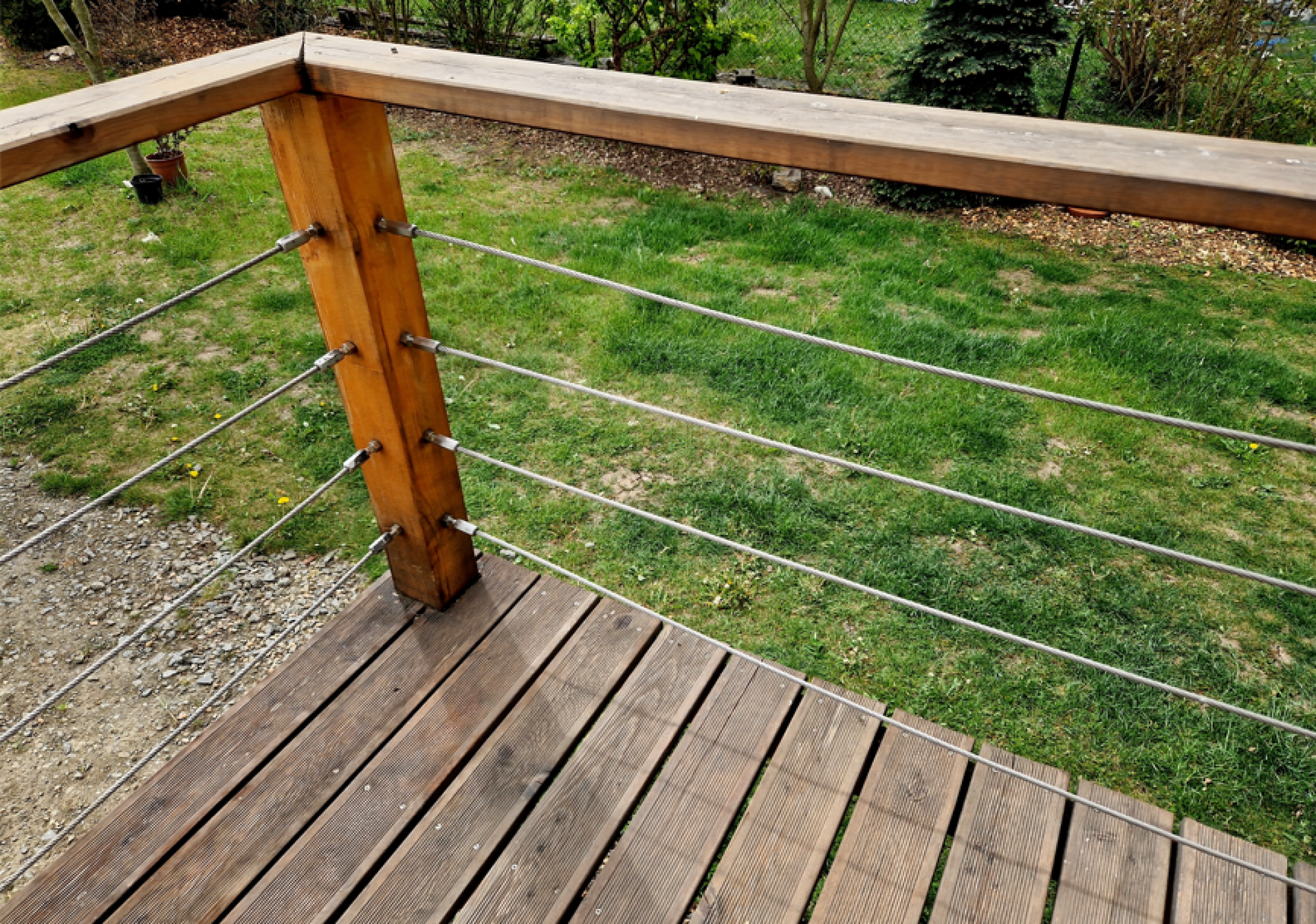 Pose de barrière en inox