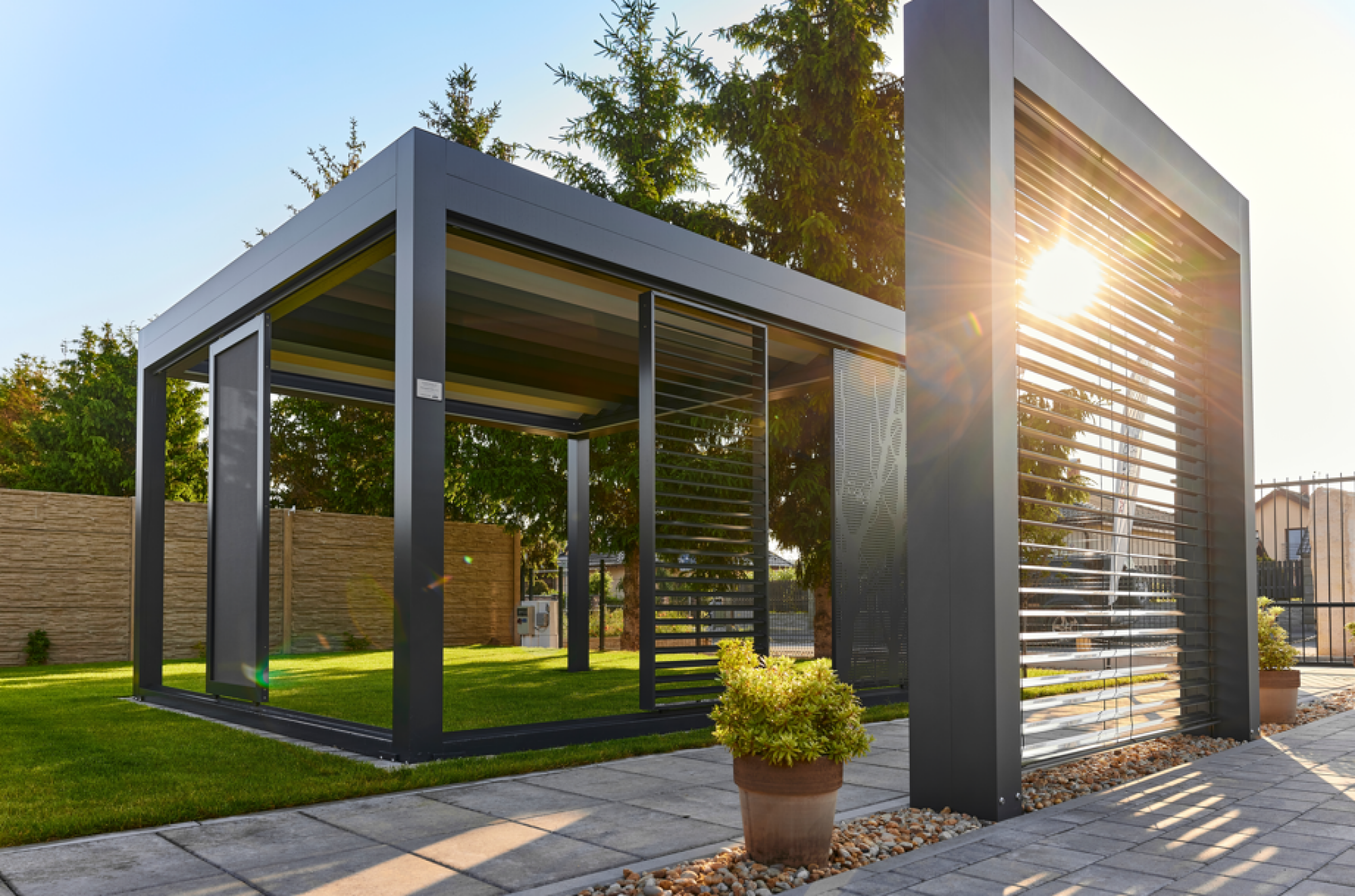 Pose de pergola aluminium