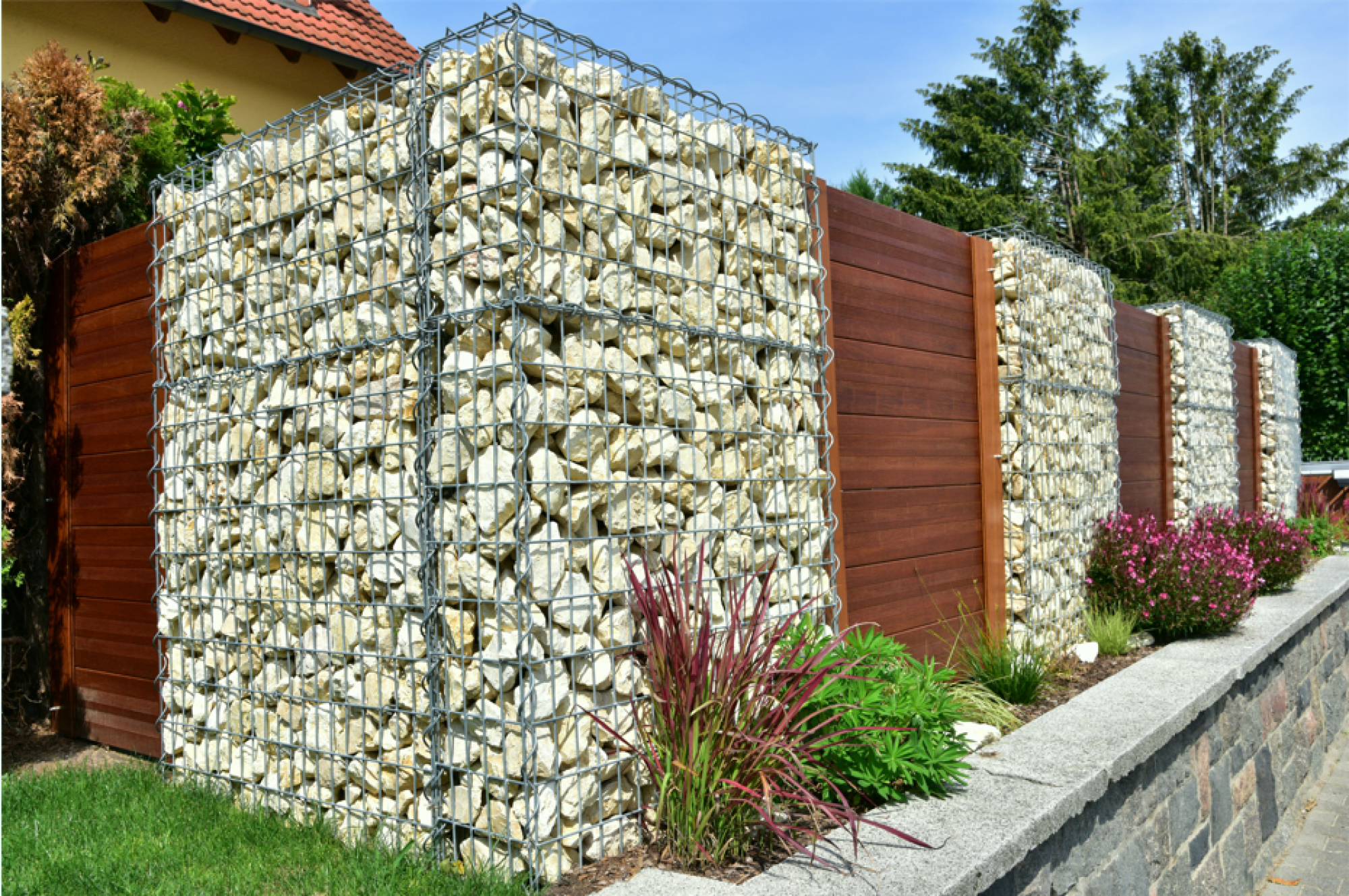 Réalisation de gabion pour jardin