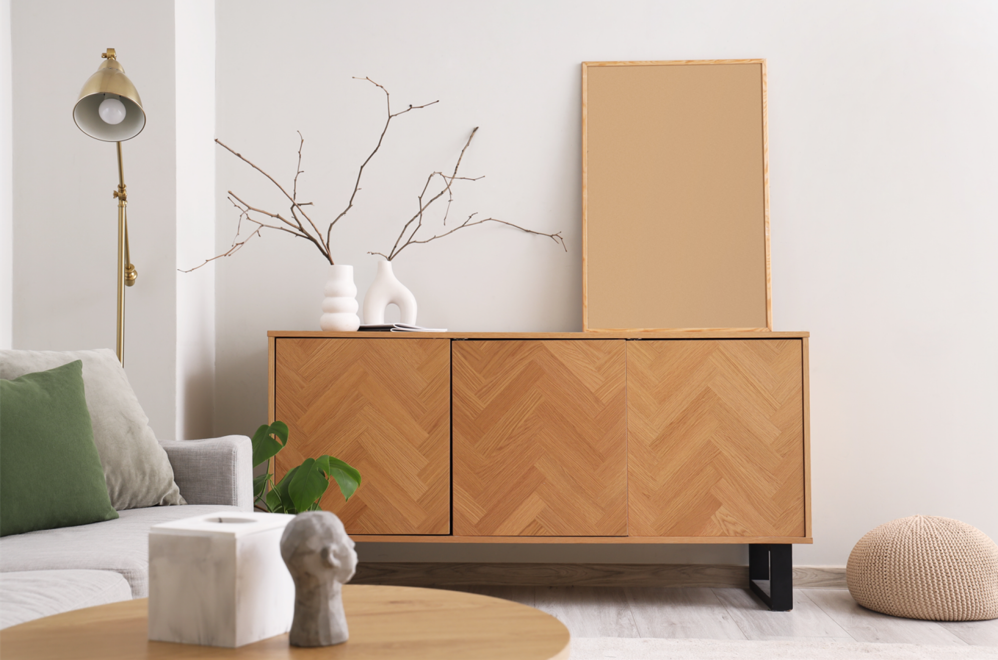 Buffet rustique en pin massif