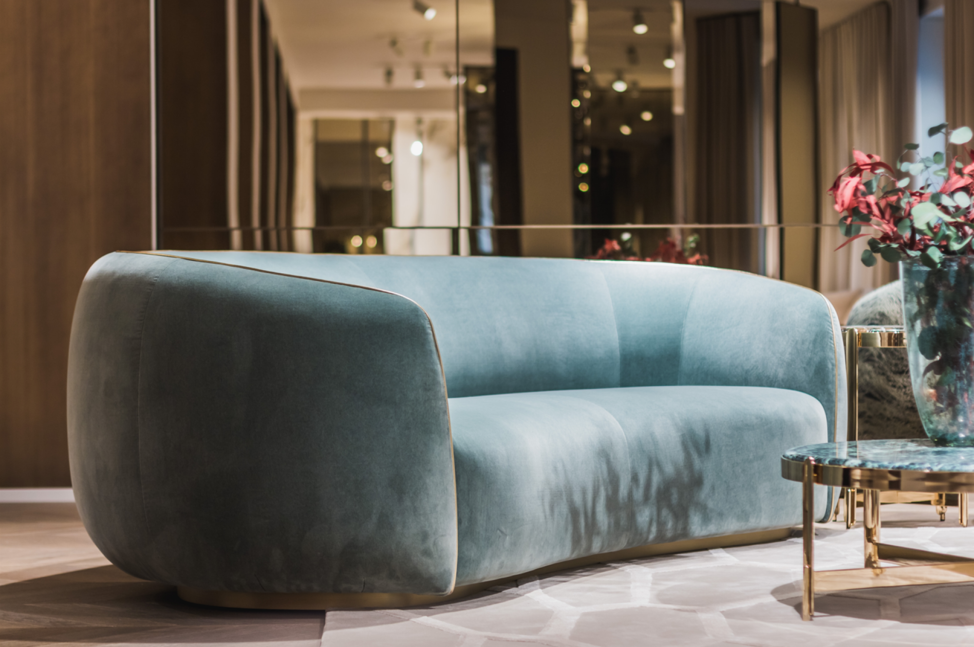 Canapé en velours
