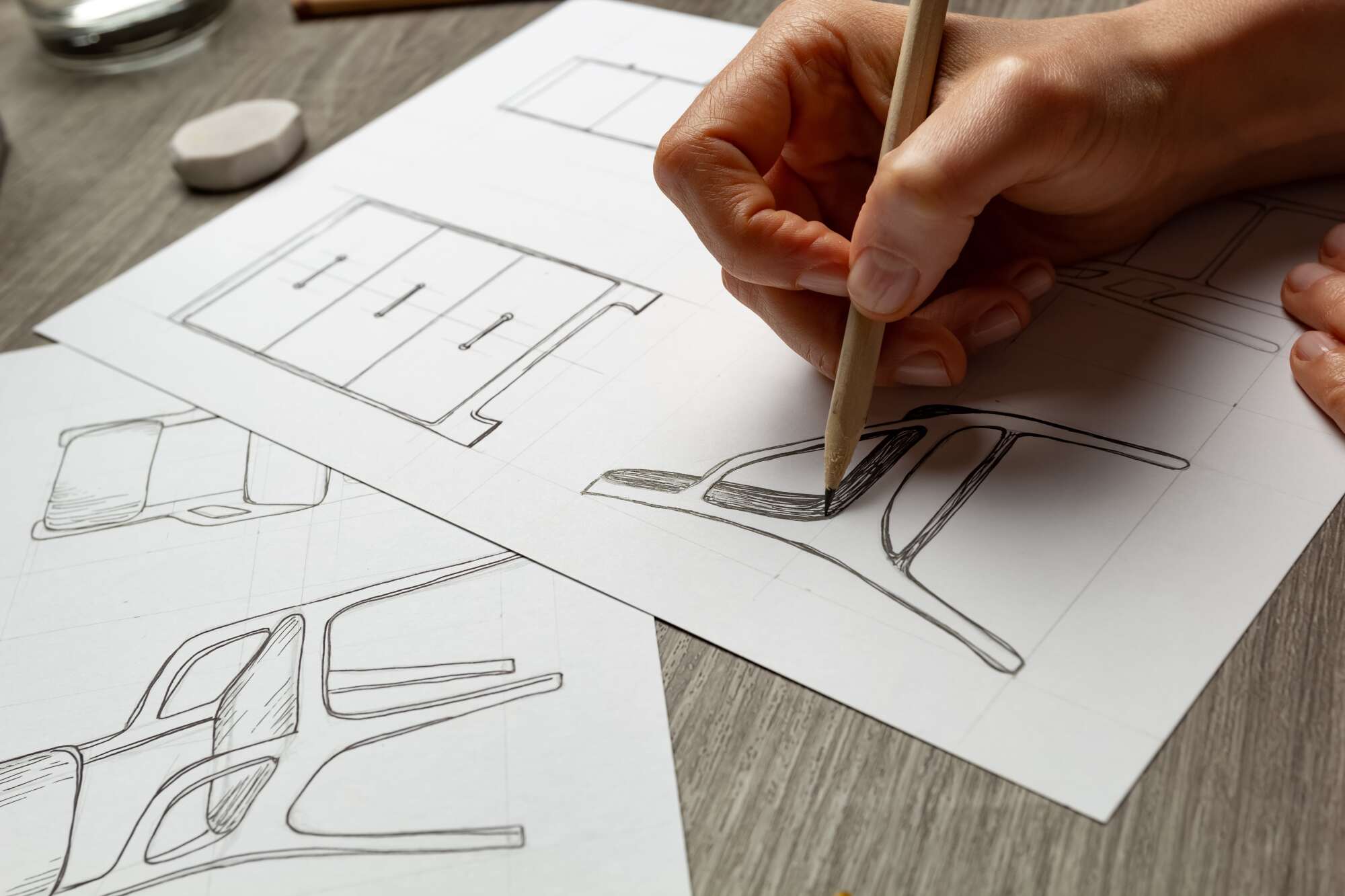 Création de mobilier contemporain pour décoration