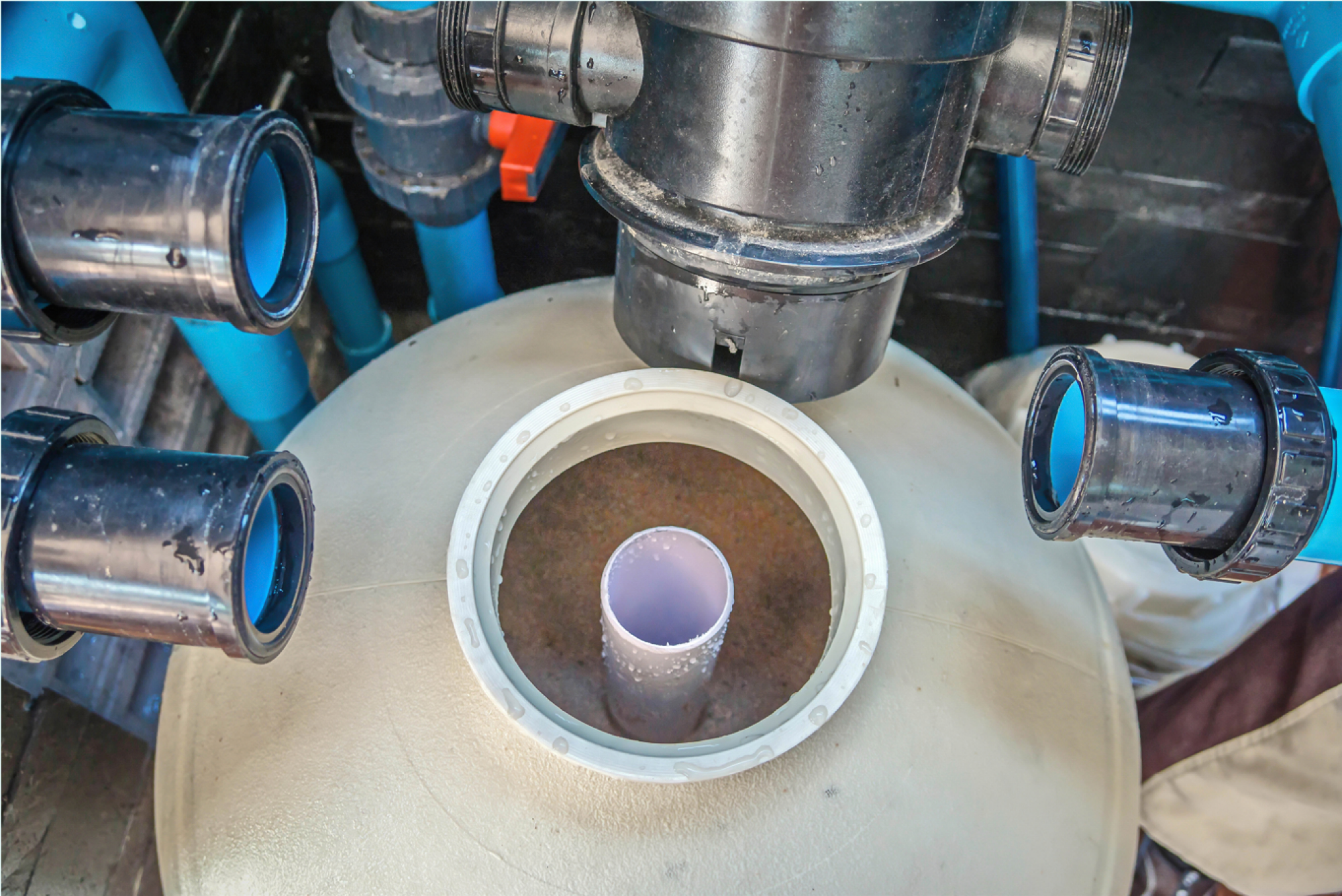 Installation de filtre à sable