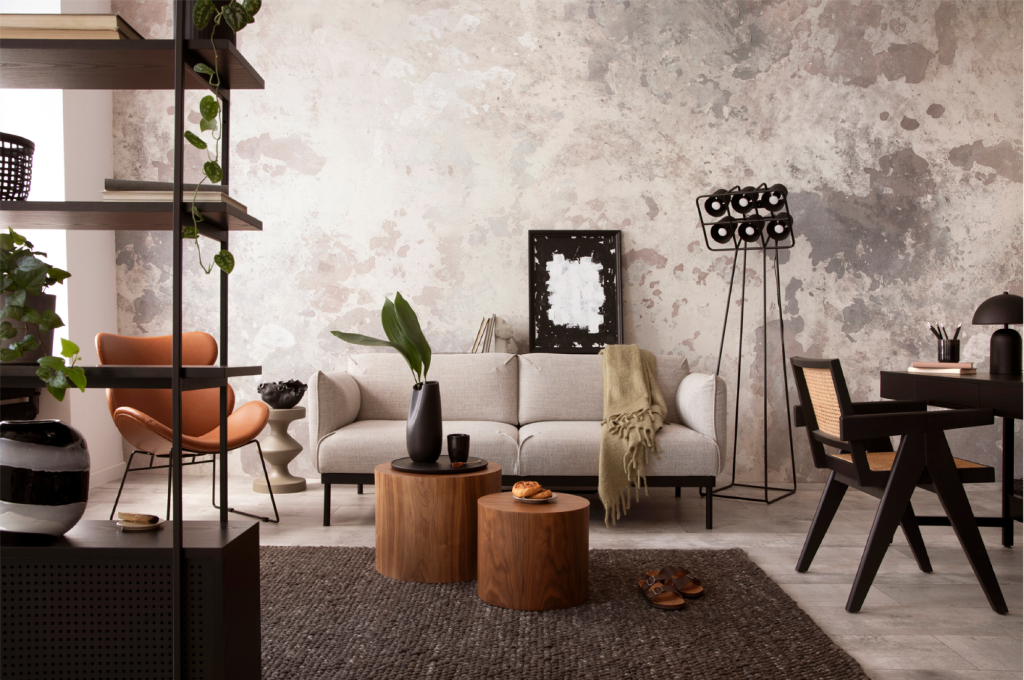 Lampe sur pied style industriel