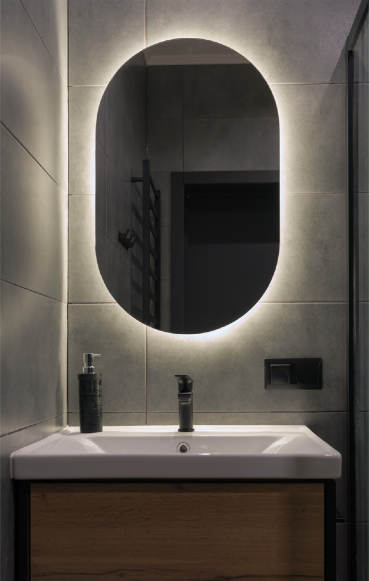 Miroir illuminé pour salle de bain