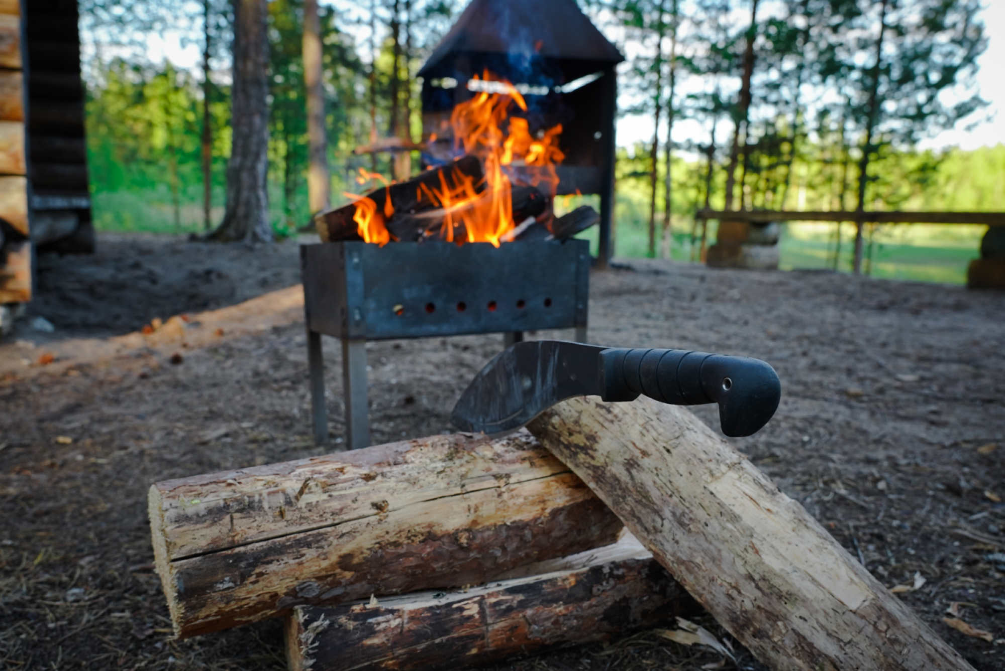 Service de livraison de bois pour barbecue
