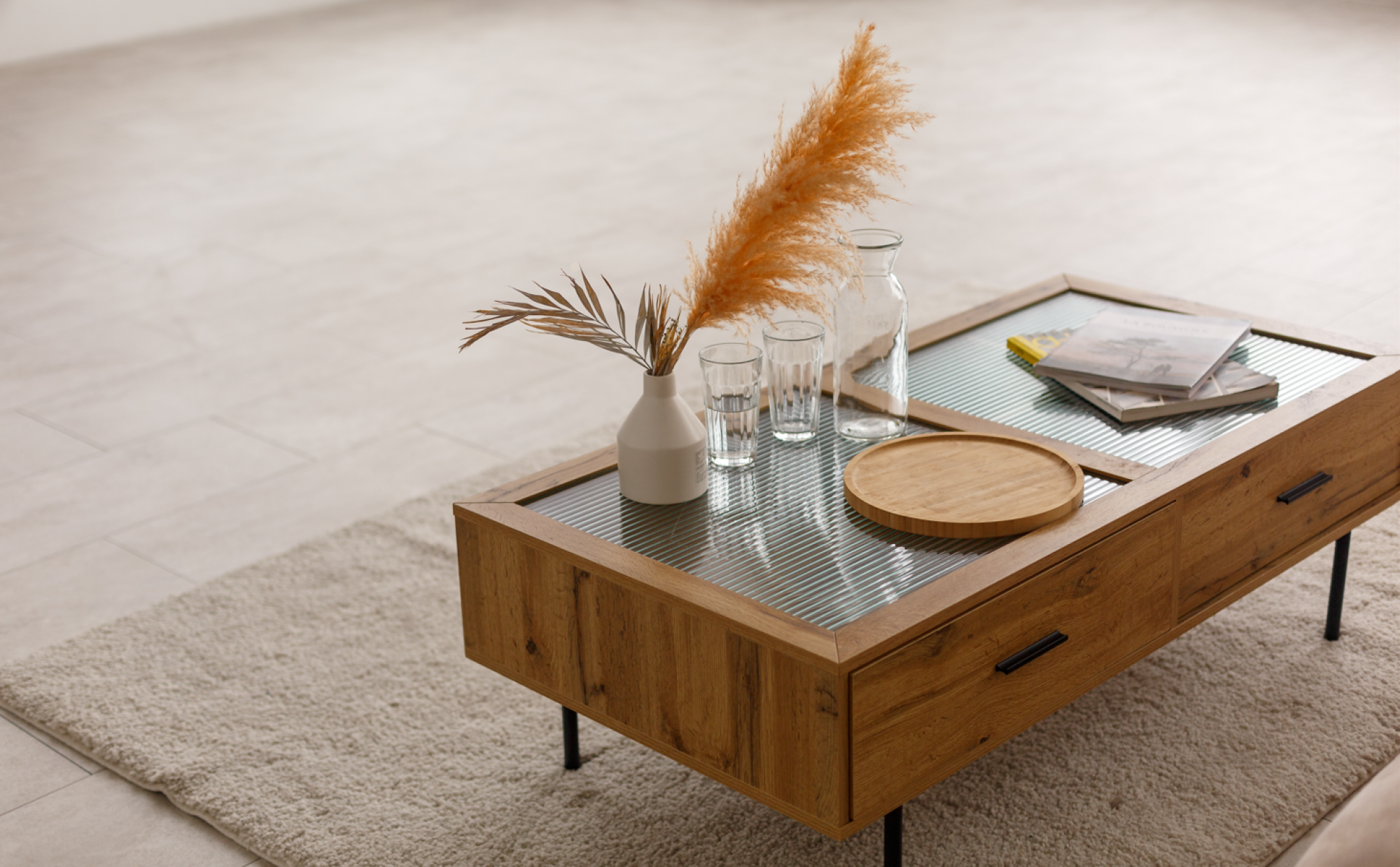 Table basse en chêne