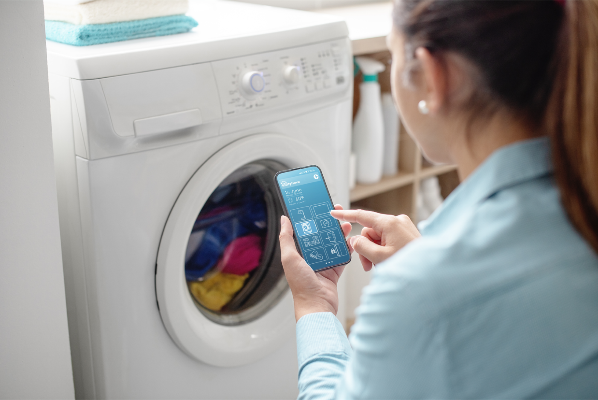 Machine à laver connectée