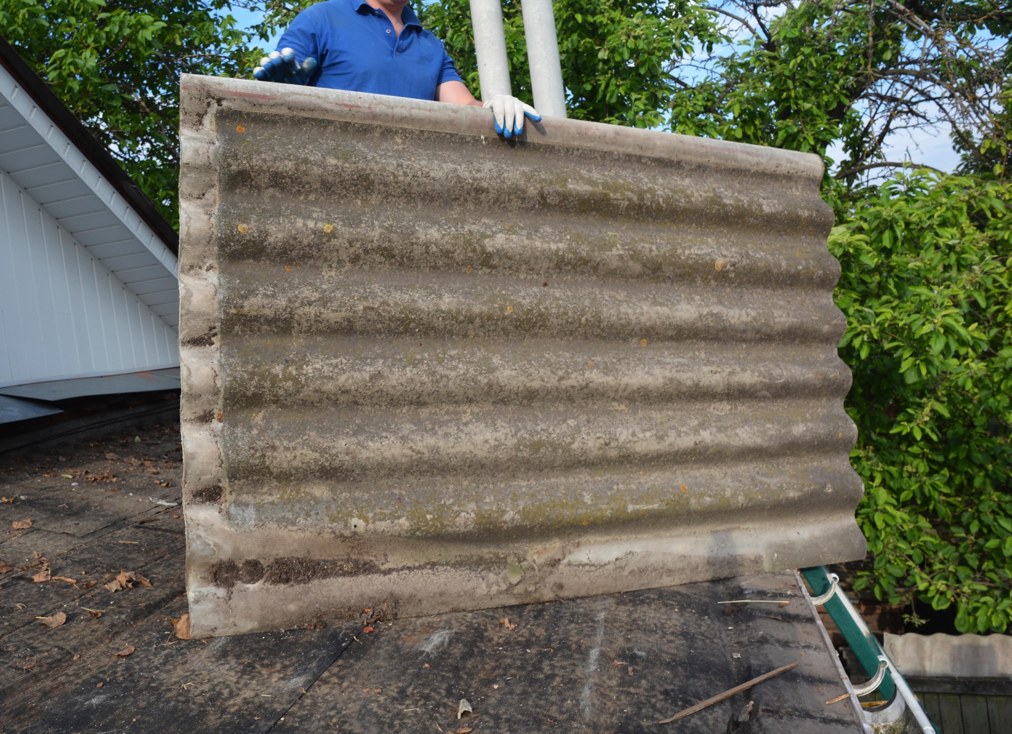 Décontamination de zones amiantées