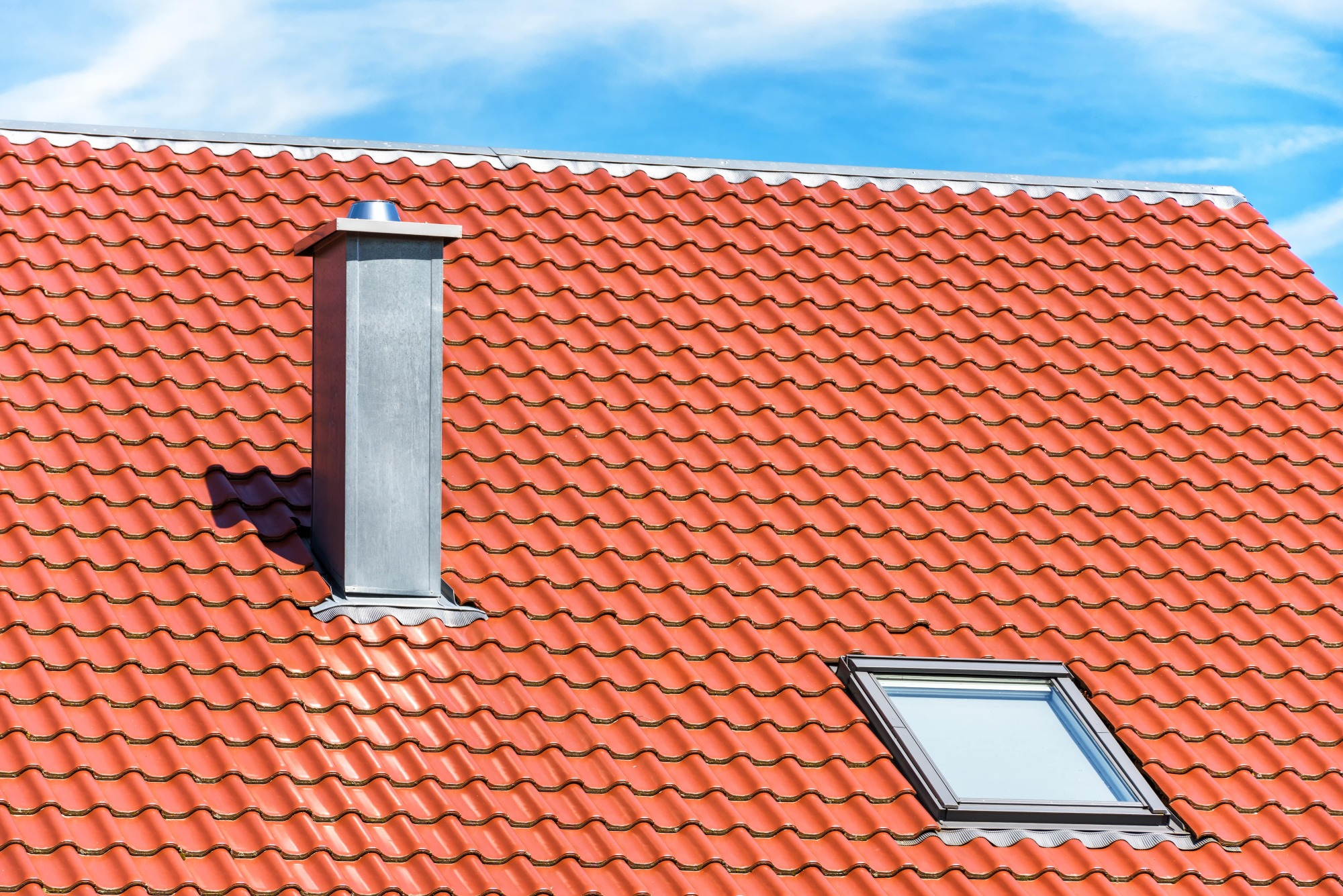 Pose de chapeau de cheminée