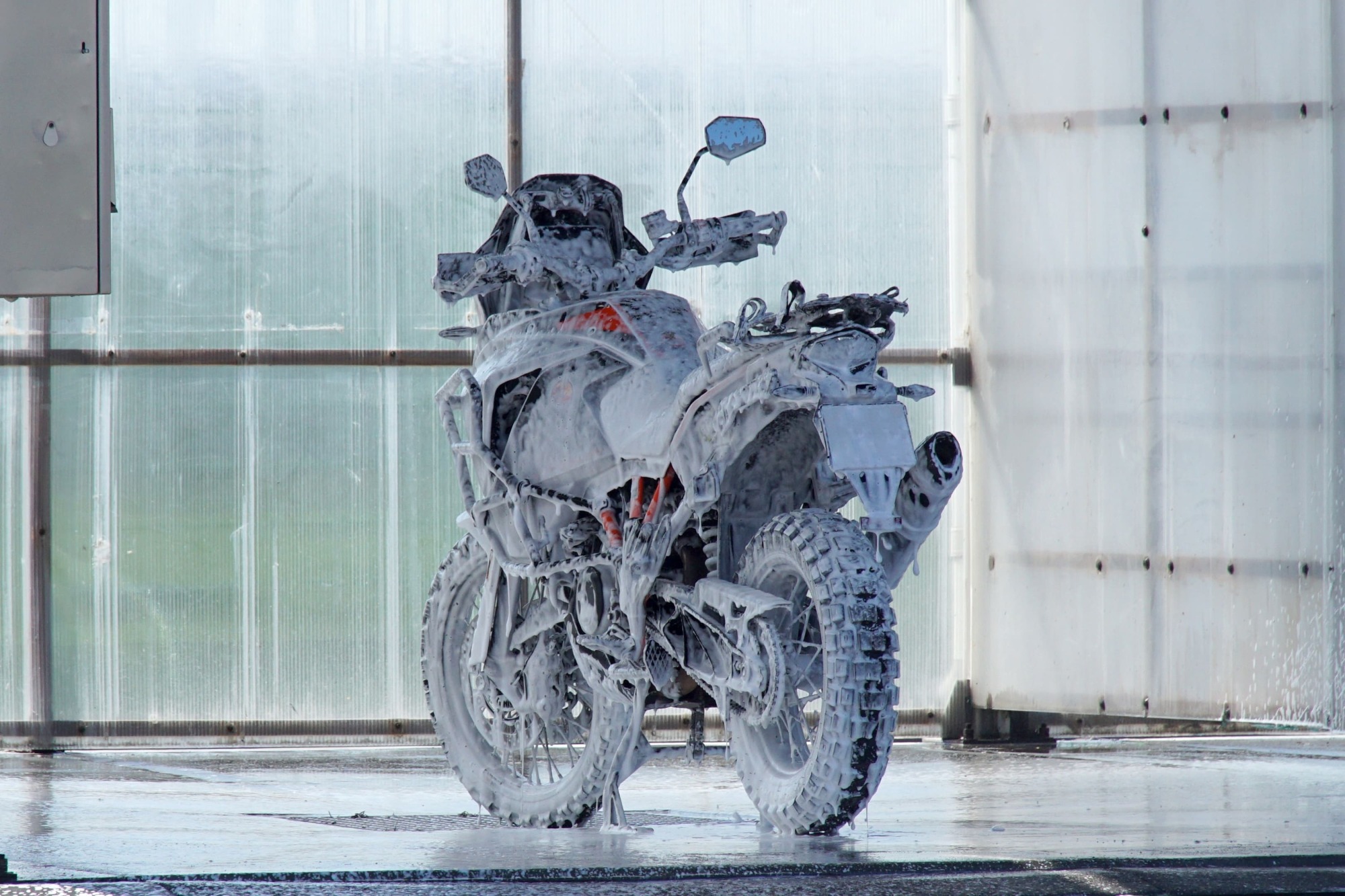 Lavage de motos