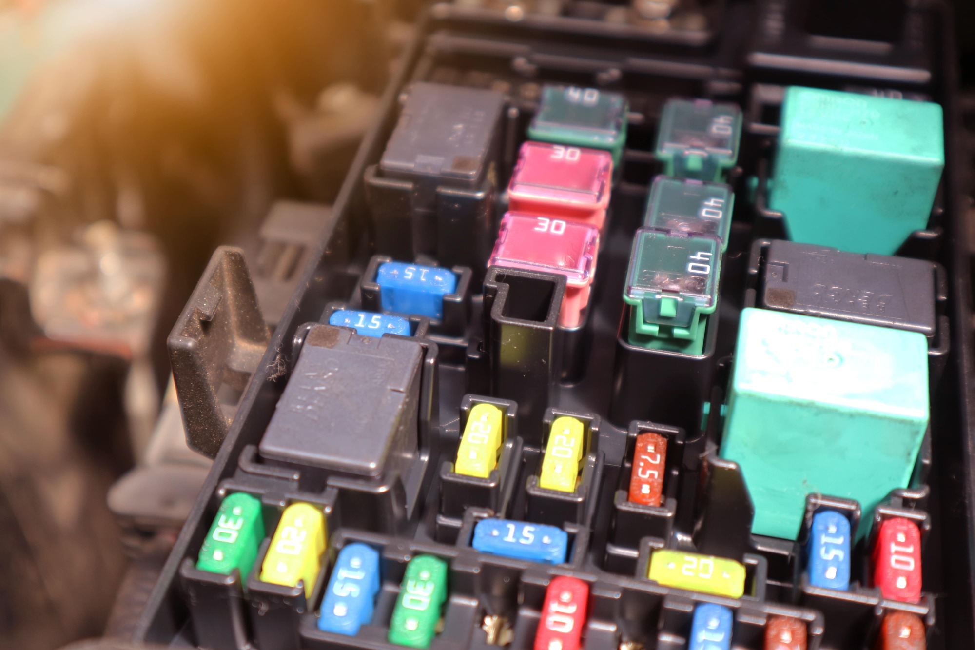 Installation de nouveau fusible de démarreur