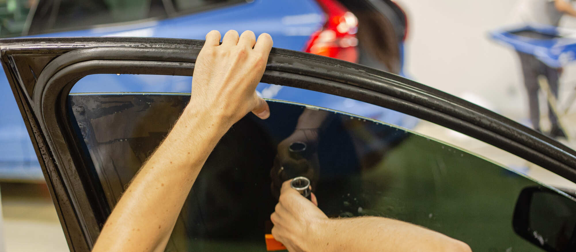 Pose de vitres teintées