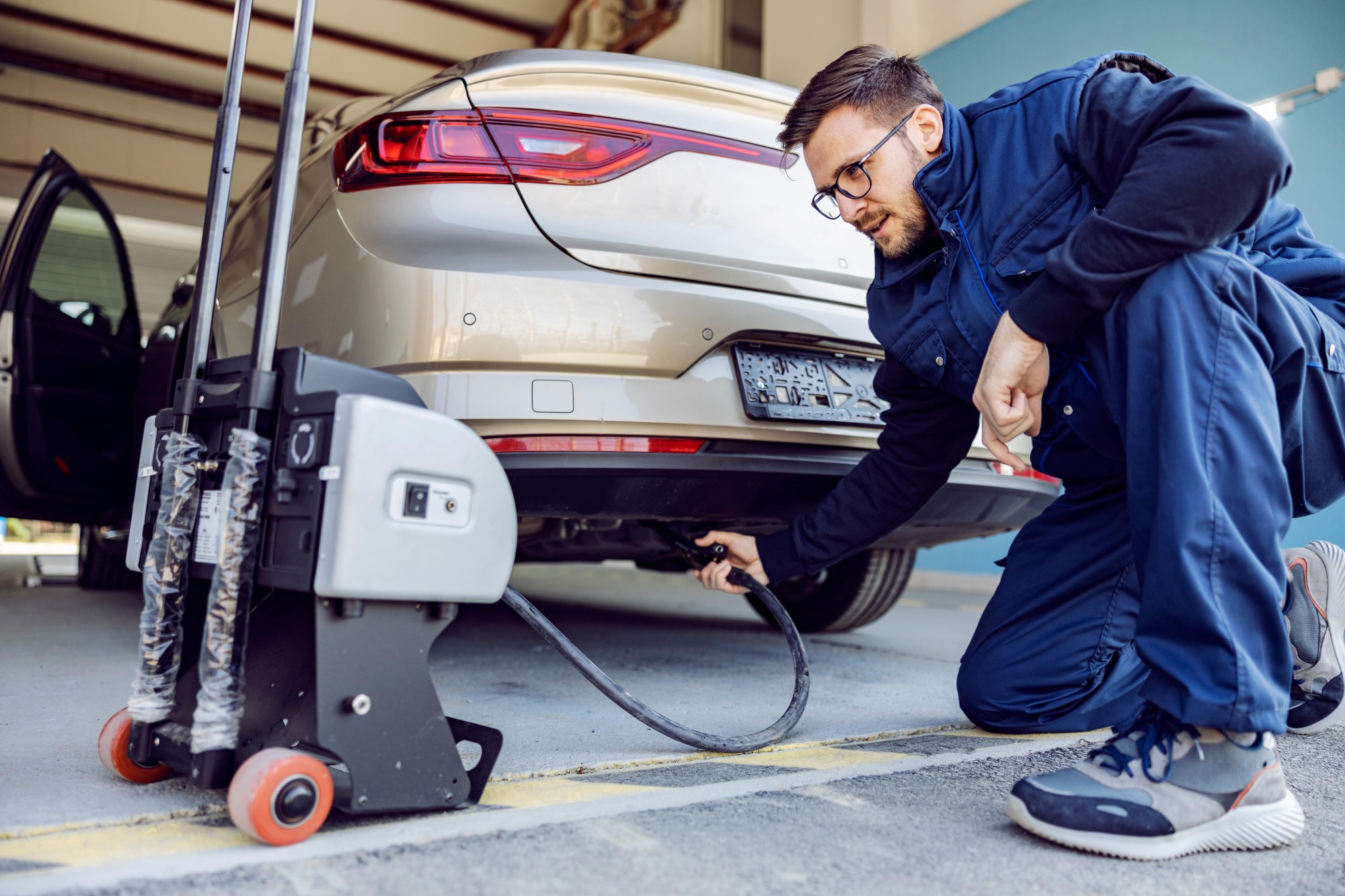 Test du dispositif d'échappement