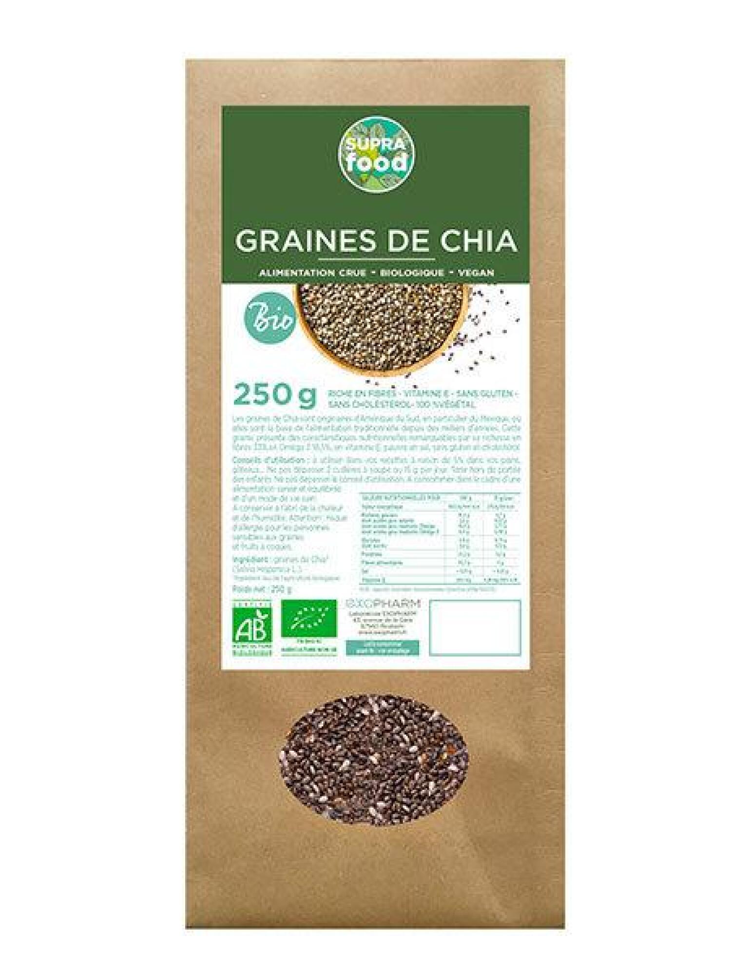 Graines de Chia Biologiques 250 g