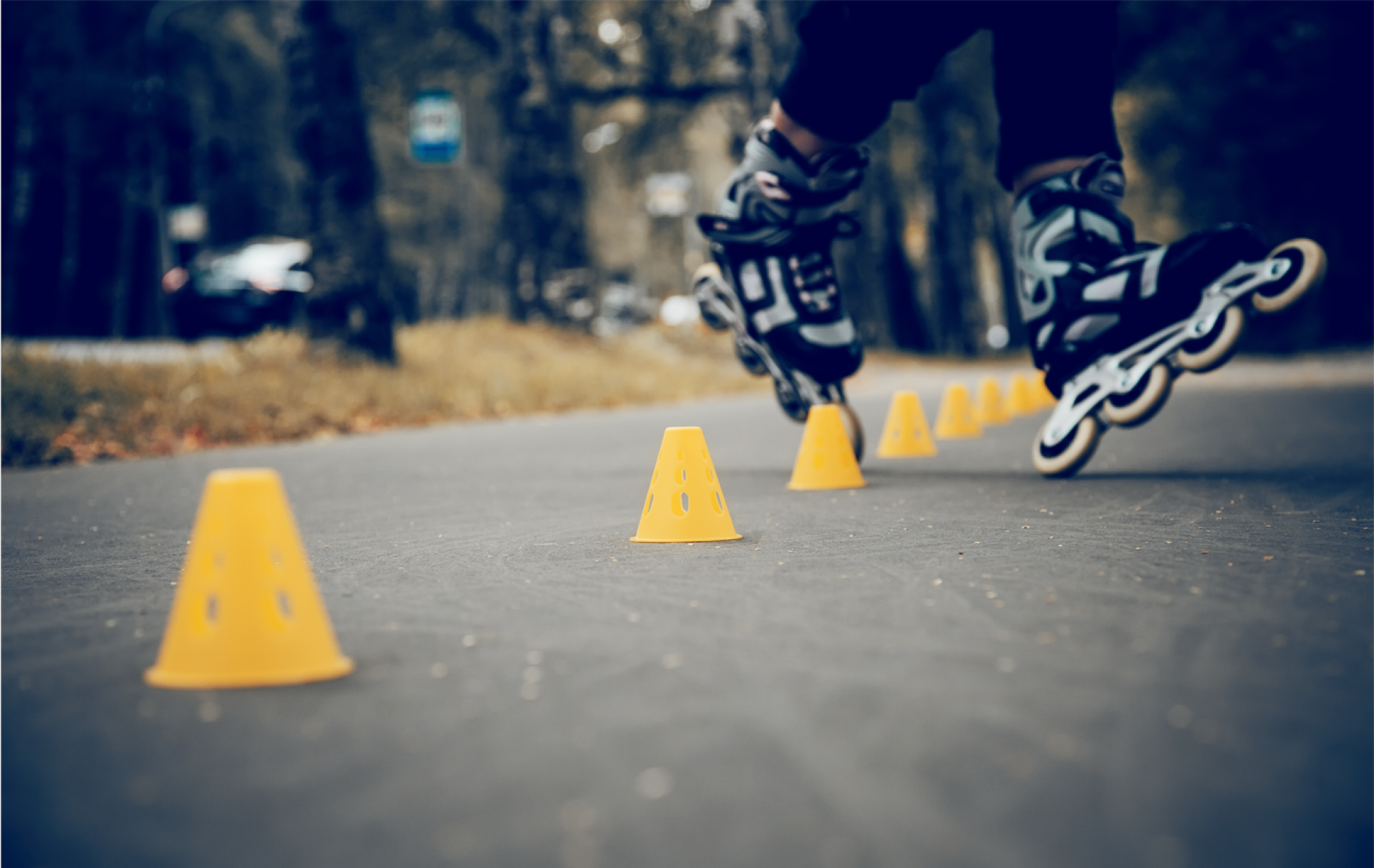 Séries de cônes pour slalom en roller