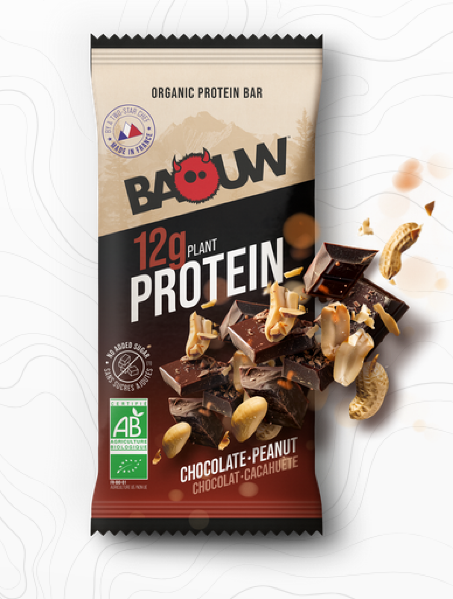 Baouw Barre Protéinée - Chocolat Cacahuète