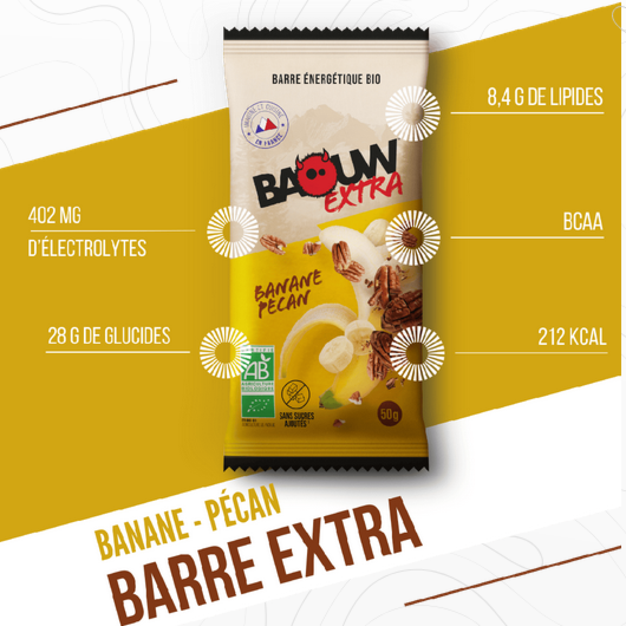 Baouw Extra - Banane Noix de Pecan