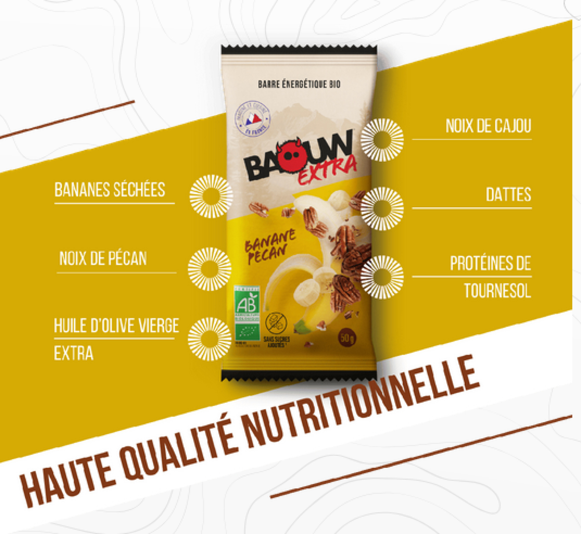 Baouw Extra - Banane Noix de Pecan