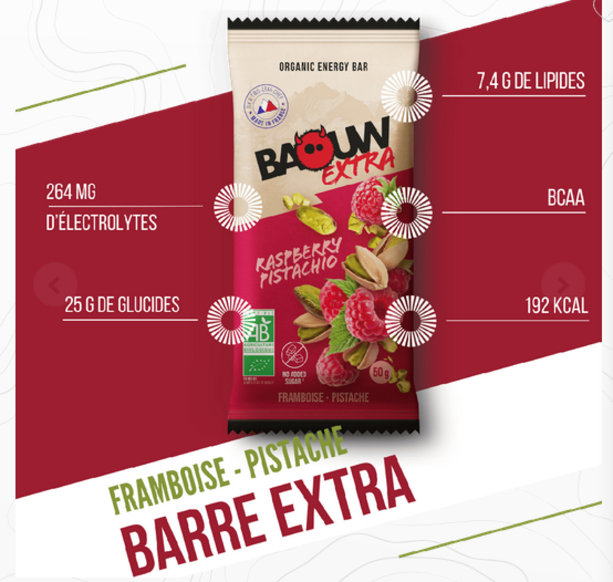 Baouw Extra - Framboise Pistache