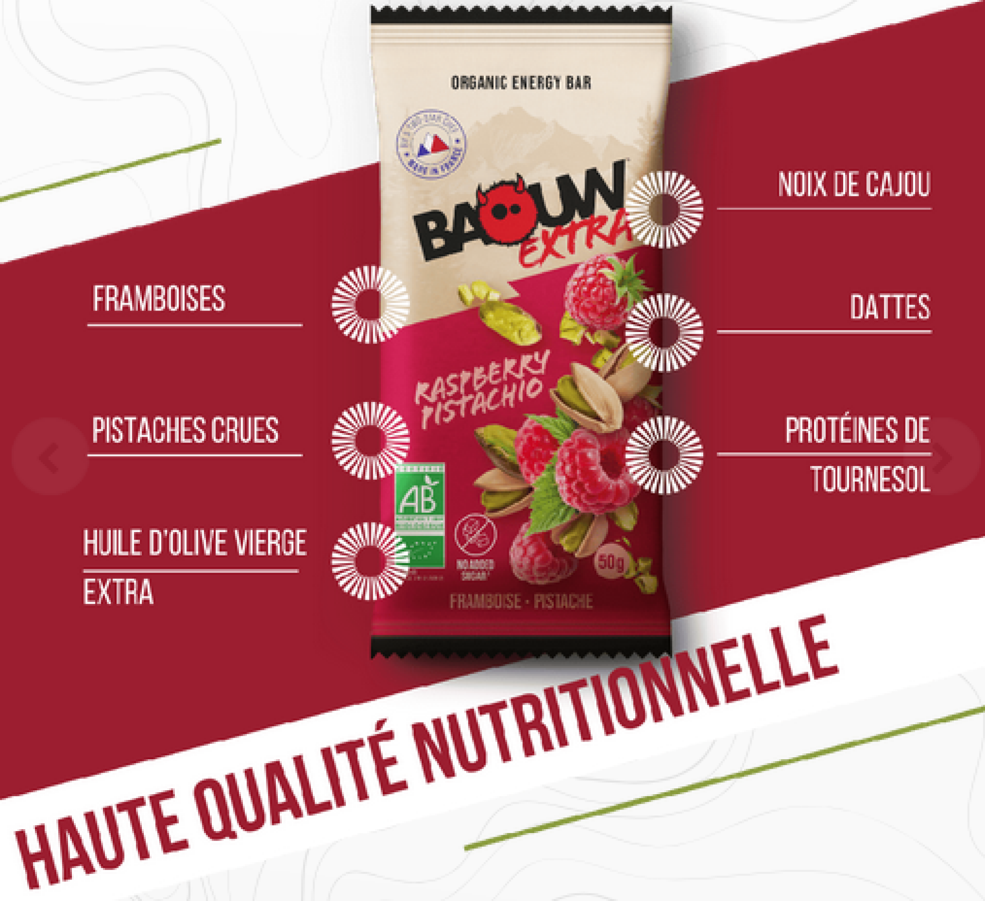 Baouw Extra - Framboise Pistache