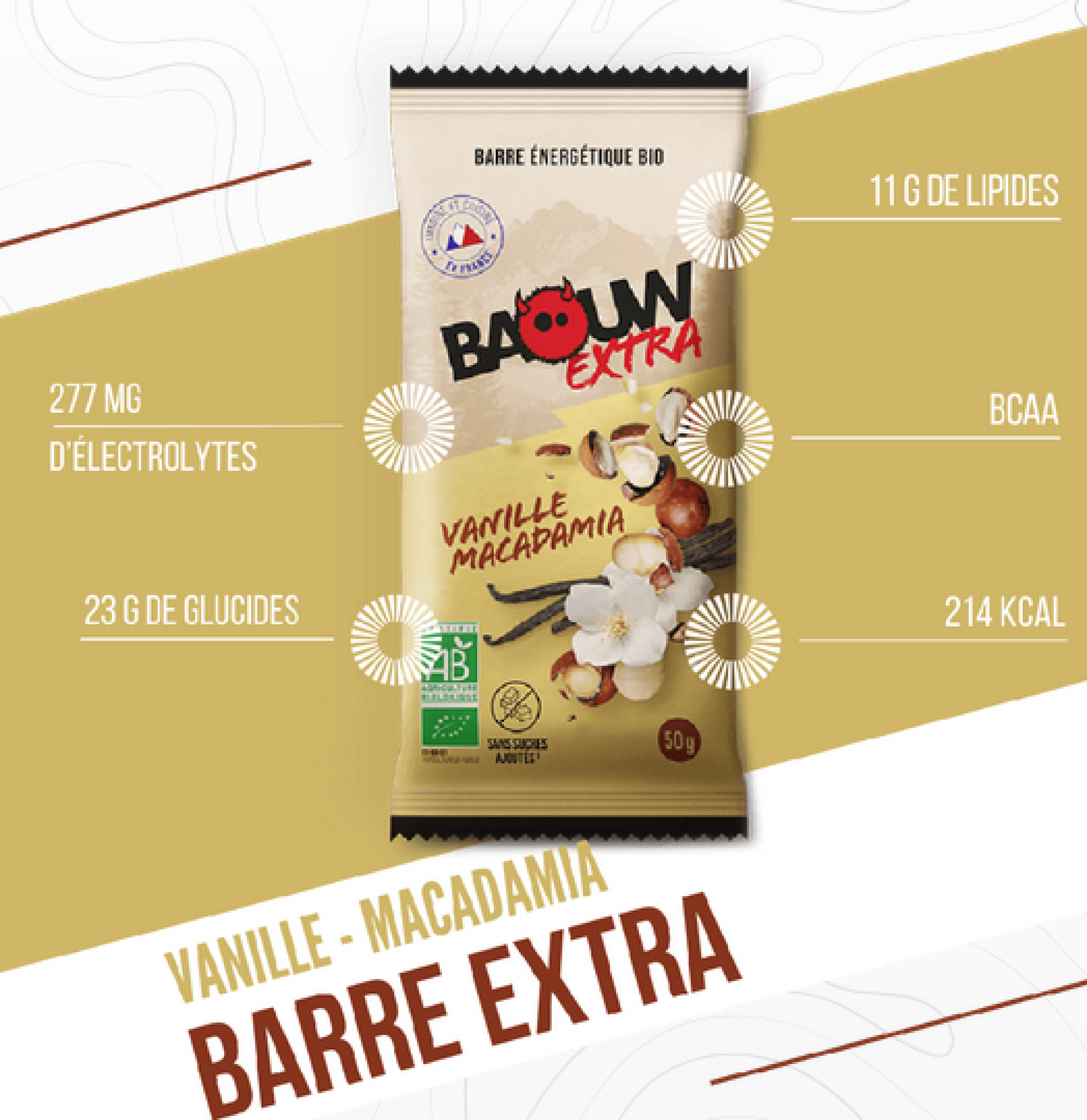 Baouw Extra - Vanille Noix de Macadamia