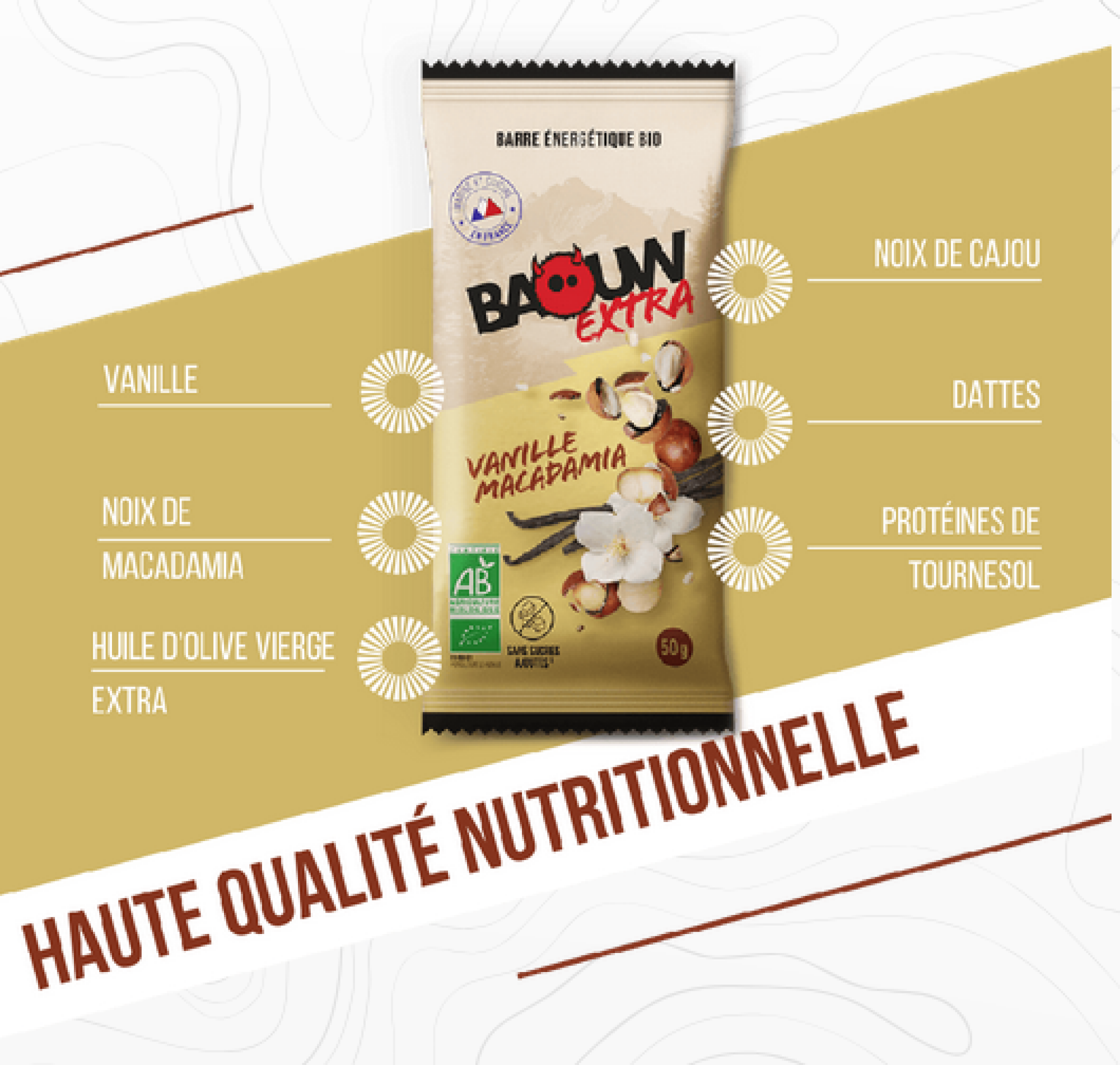 Baouw Extra - Vanille Noix de Macadamia