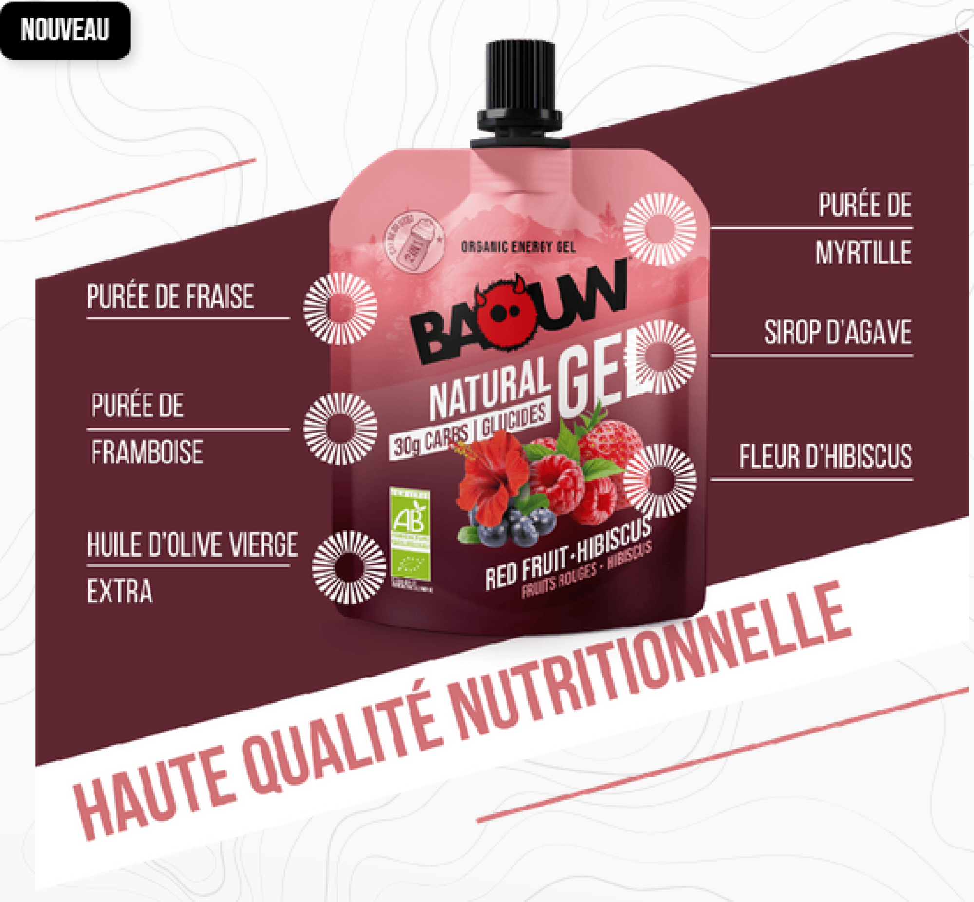 Gel Energétique - Fruits Rouges hibiscus