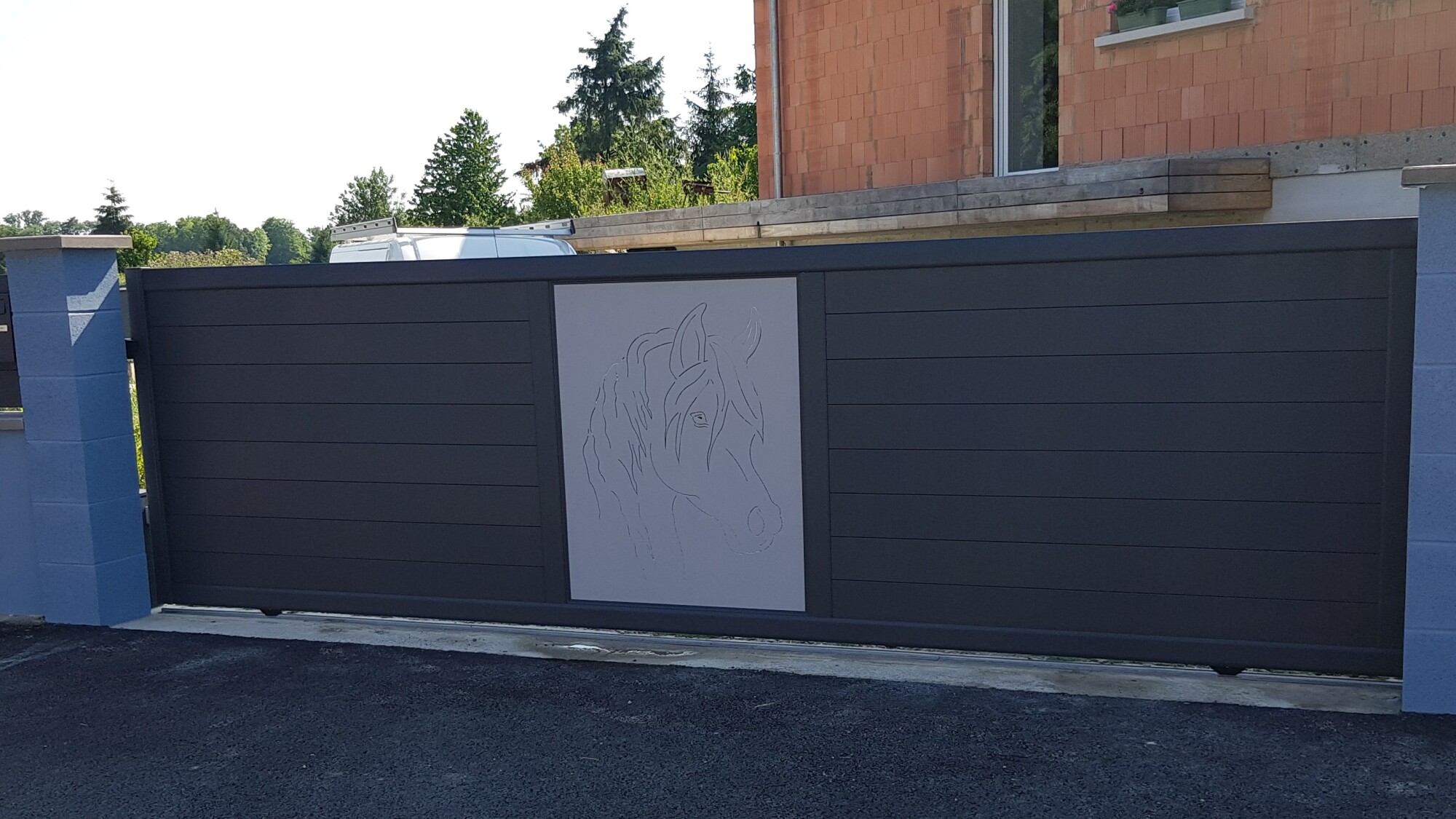 Portail coulissant modèle Bora-Bora