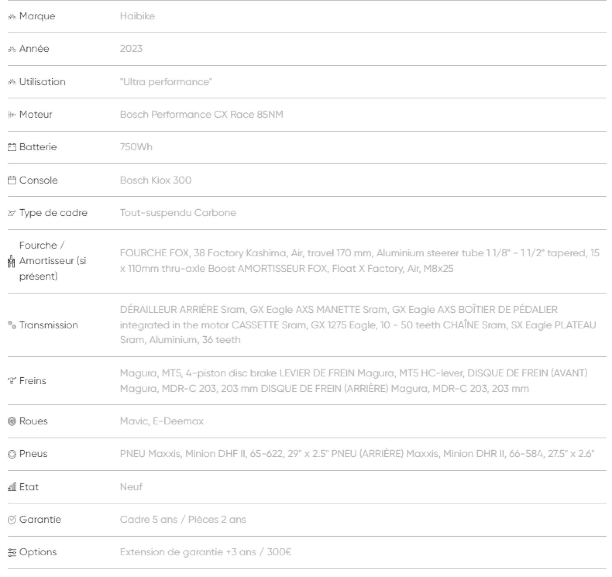 Vtt électrique haibike hybe 11