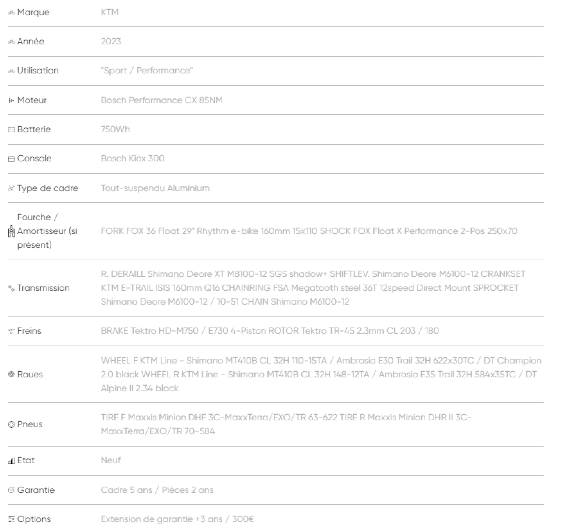 Vtt électrique ktm macina kapoho 7972