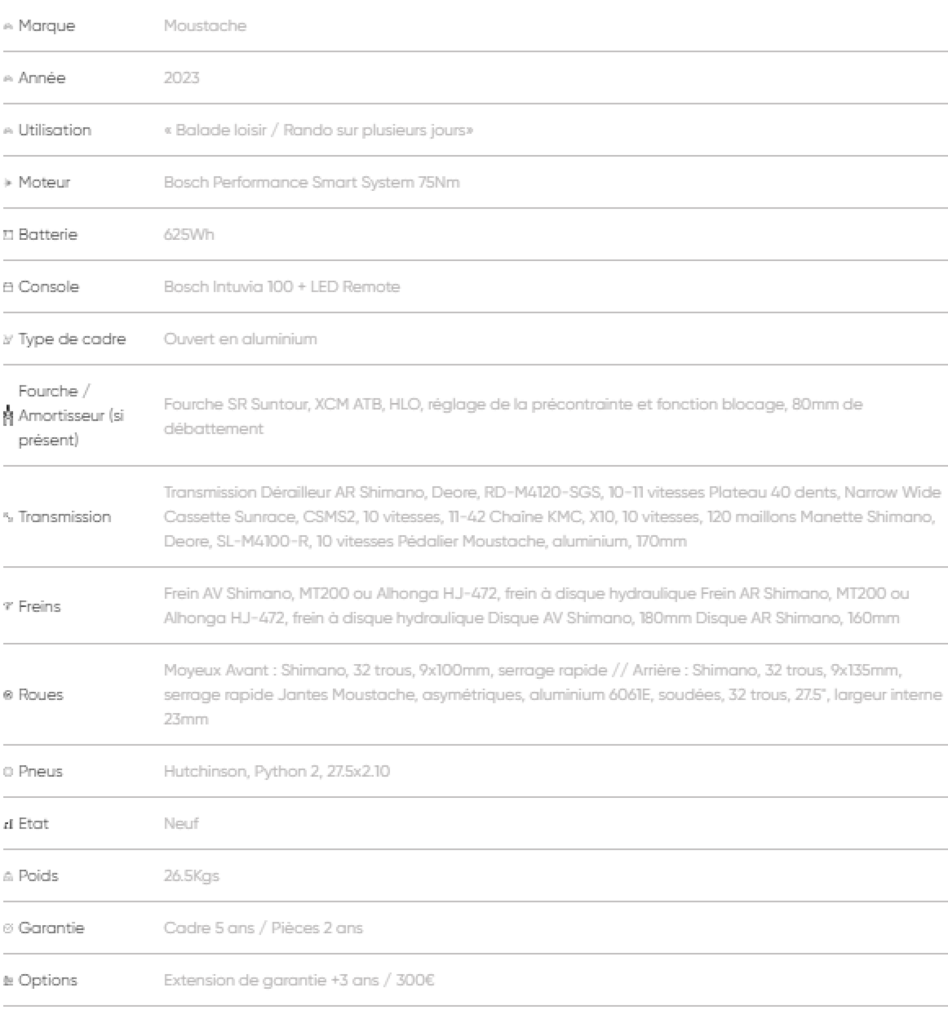 Crossover électrique moustache xroad 3 open