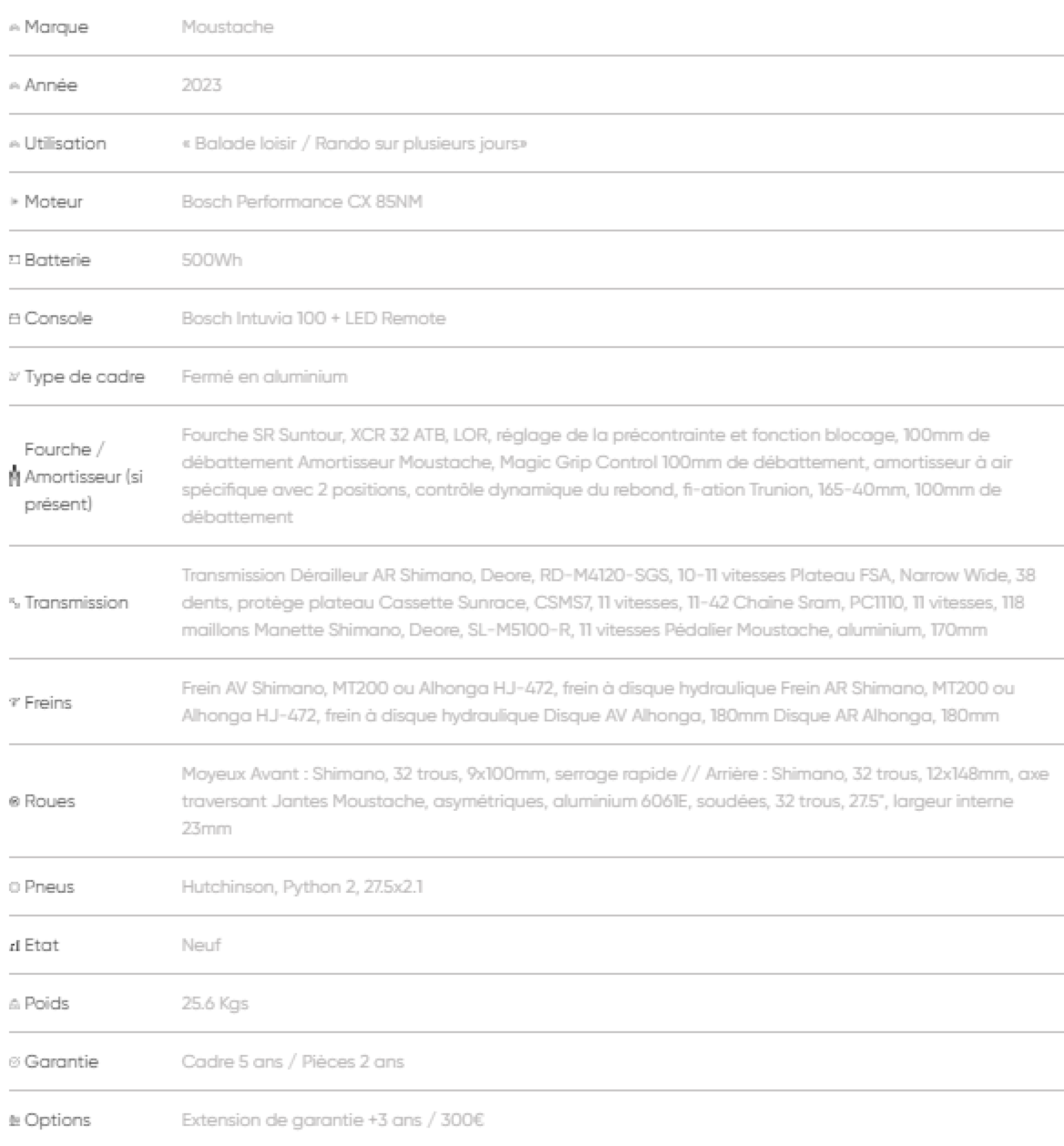 Crossover électrique moustache xroad fs 3