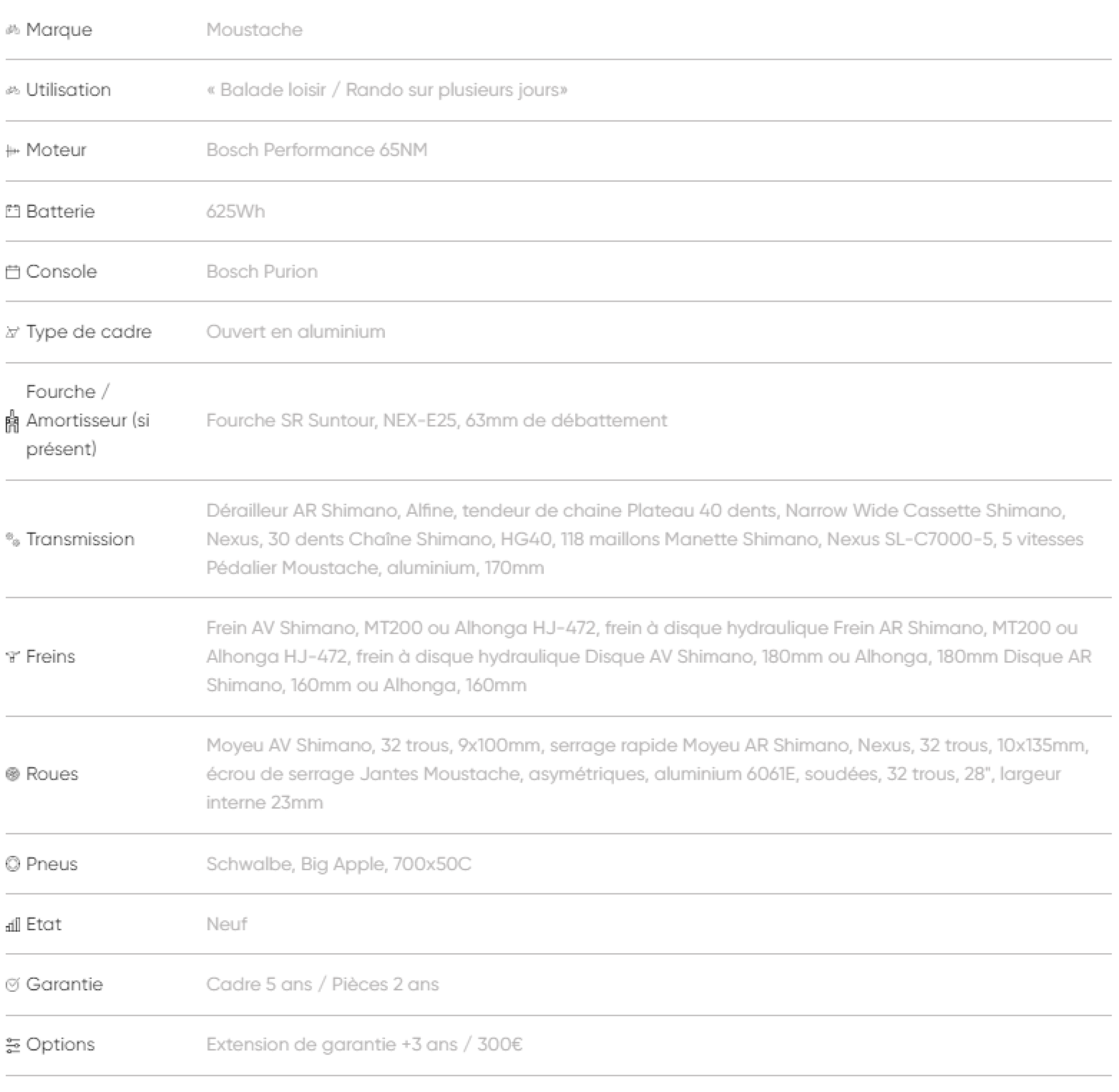 Vtc électrique moustache exclusif avp samedi 28 trekking 3 open 625